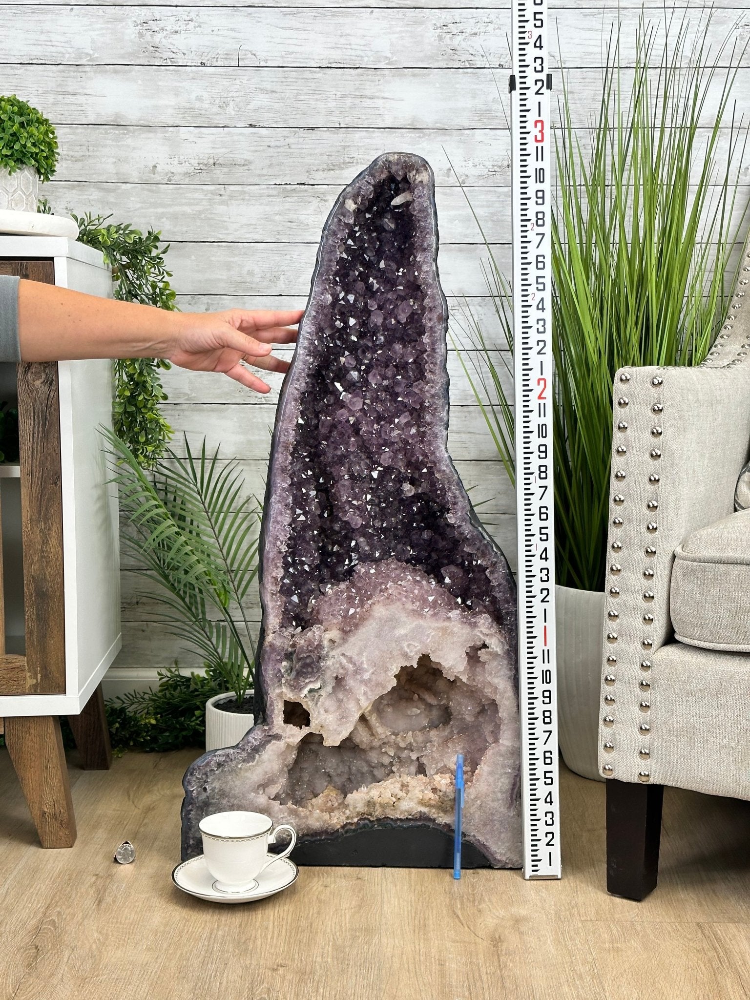 Extra Plus Quality Brazilian Amethyst Cathedral, 110.3 lbs & 35" Tall, Model #5601-1211 by Brazil Gems - Brazil GemsBrazil GemsExtra Plus Quality Brazilian Amethyst Cathedral, 110.3 lbs & 35" Tall, Model #5601-1211 by Brazil GemsCathedrals5601-1211