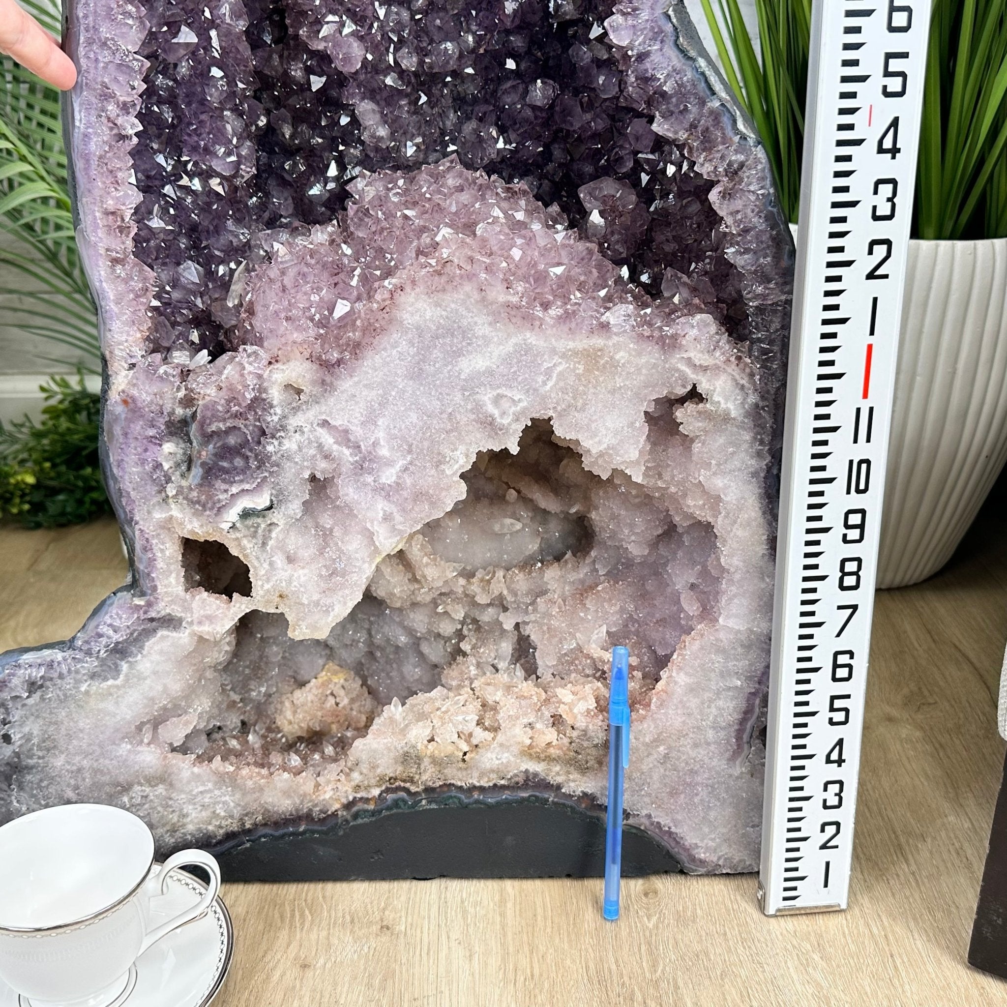 Extra Plus Quality Brazilian Amethyst Cathedral, 110.3 lbs & 35" Tall, Model #5601-1211 by Brazil Gems - Brazil GemsBrazil GemsExtra Plus Quality Brazilian Amethyst Cathedral, 110.3 lbs & 35" Tall, Model #5601-1211 by Brazil GemsCathedrals5601-1211