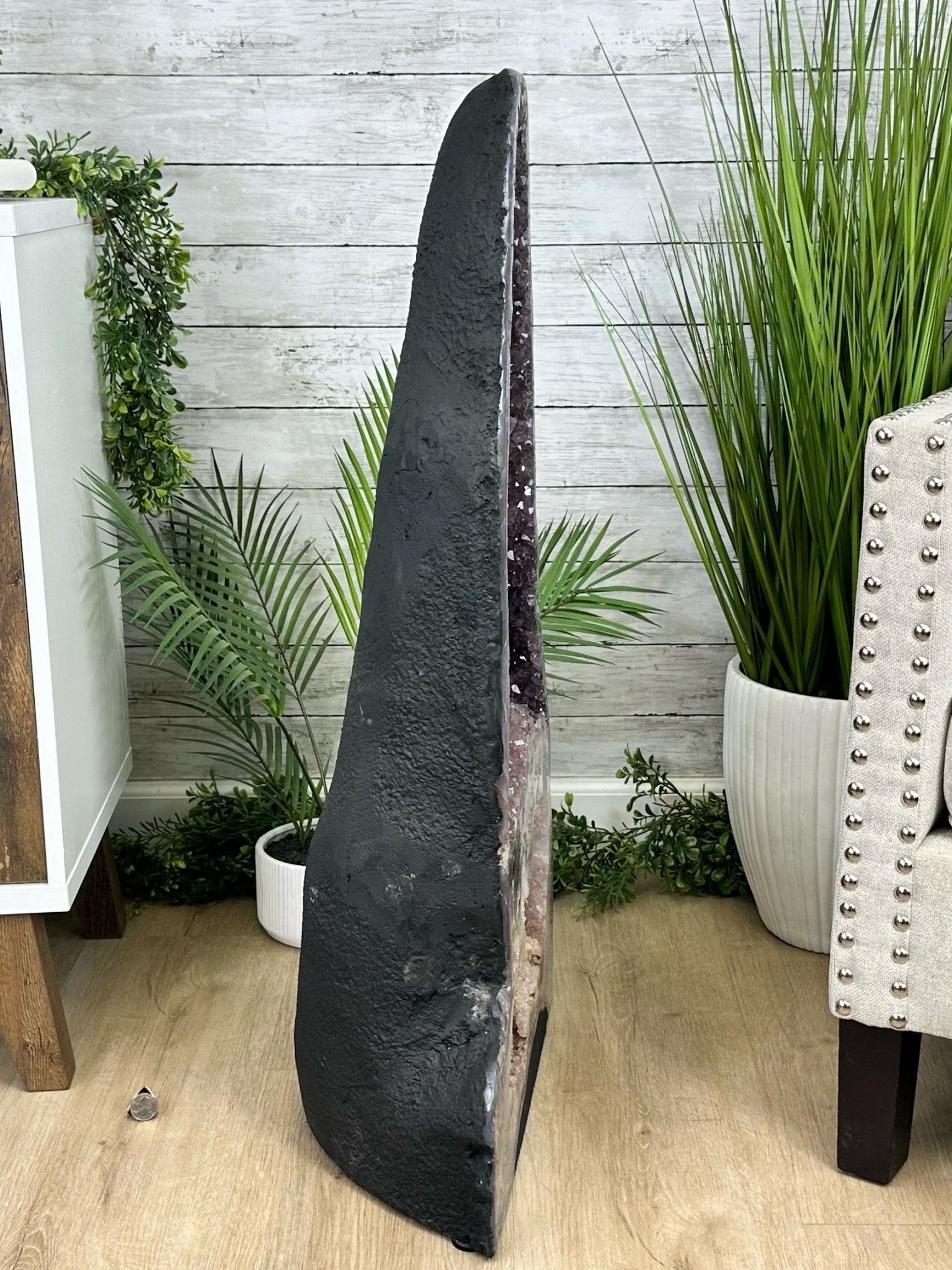 Extra Plus Quality Brazilian Amethyst Cathedral, 110.3 lbs & 35" Tall, Model #5601-1211 by Brazil Gems - Brazil GemsBrazil GemsExtra Plus Quality Brazilian Amethyst Cathedral, 110.3 lbs & 35" Tall, Model #5601-1211 by Brazil GemsCathedrals5601-1211