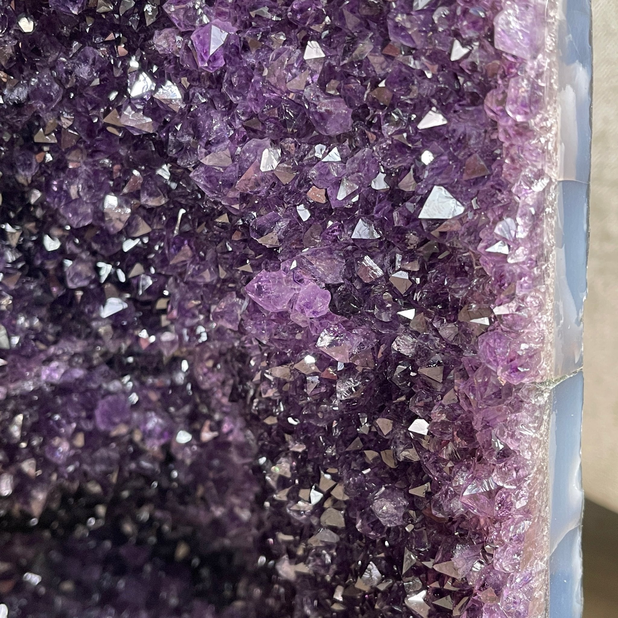 Extra Plus Quality Brazilian Amethyst Cathedral, 130.9 lbs & 22.3” tall Model #5601-0571 by Brazil Gems - Brazil GemsBrazil GemsExtra Plus Quality Brazilian Amethyst Cathedral, 130.9 lbs & 22.3” tall Model #5601-0571 by Brazil GemsCathedrals5601-0571