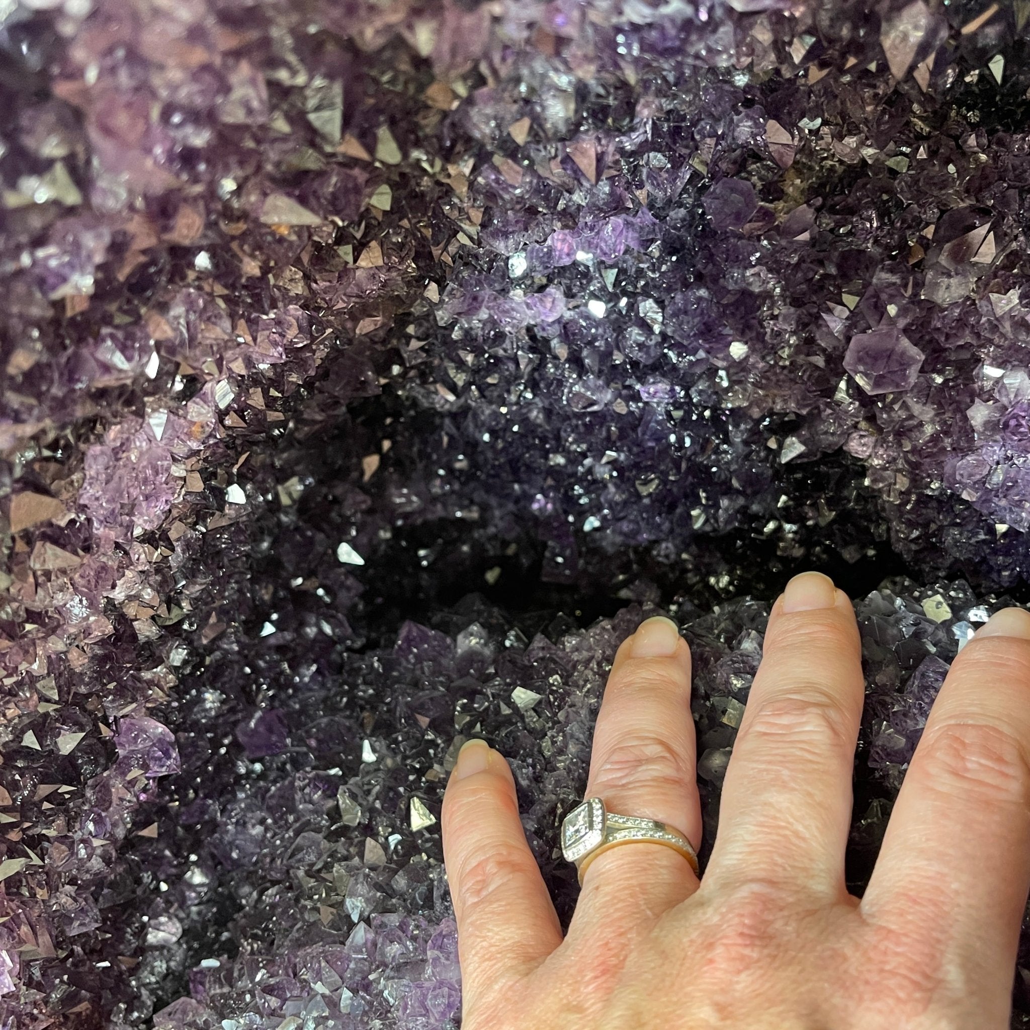 Extra Plus Quality Brazilian Amethyst Cathedral, 130.9 lbs & 22.3” tall Model #5601-0571 by Brazil Gems - Brazil GemsBrazil GemsExtra Plus Quality Brazilian Amethyst Cathedral, 130.9 lbs & 22.3” tall Model #5601-0571 by Brazil GemsCathedrals5601-0571