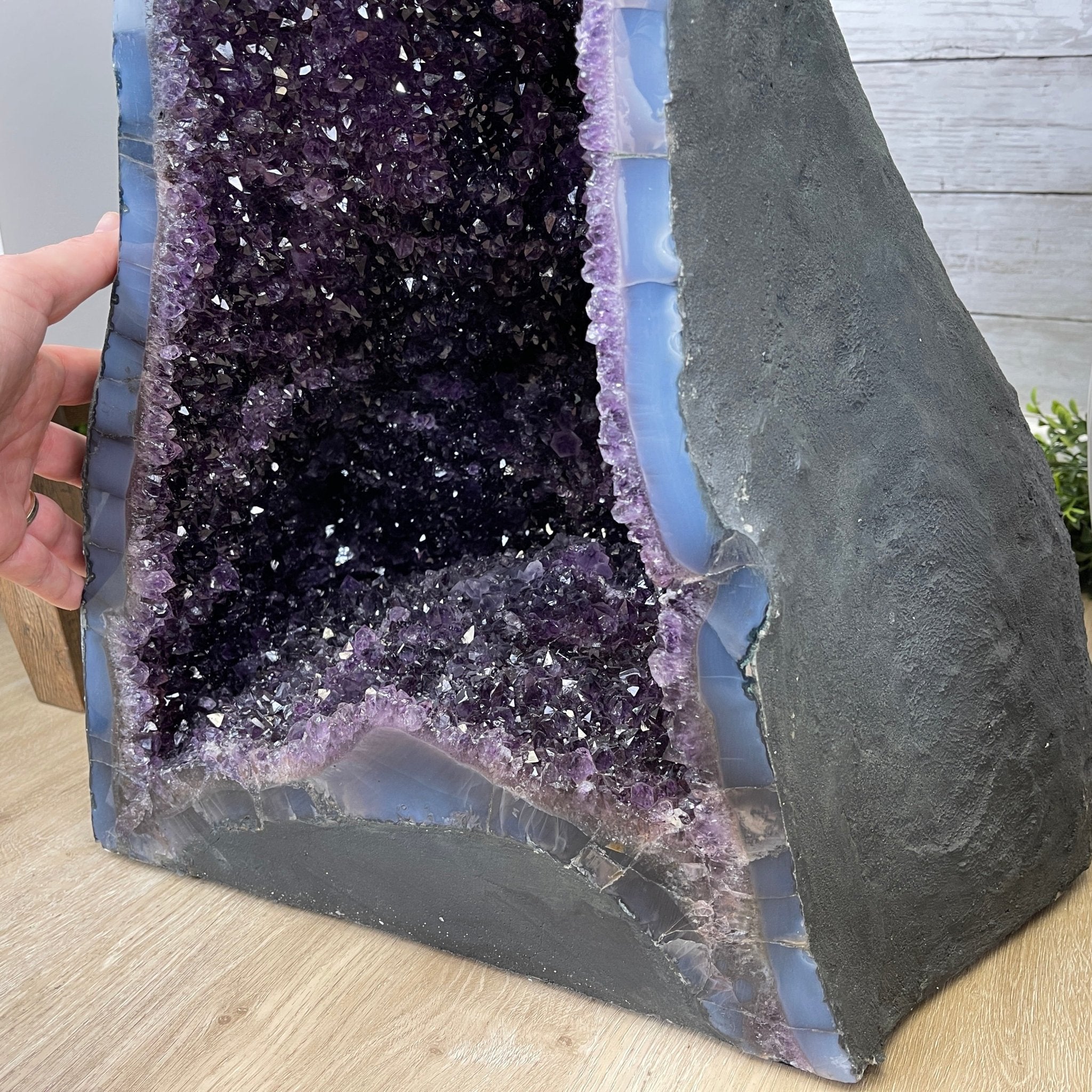 Extra Plus Quality Brazilian Amethyst Cathedral, 130.9 lbs & 22.3” tall Model #5601-0571 by Brazil Gems - Brazil GemsBrazil GemsExtra Plus Quality Brazilian Amethyst Cathedral, 130.9 lbs & 22.3” tall Model #5601-0571 by Brazil GemsCathedrals5601-0571