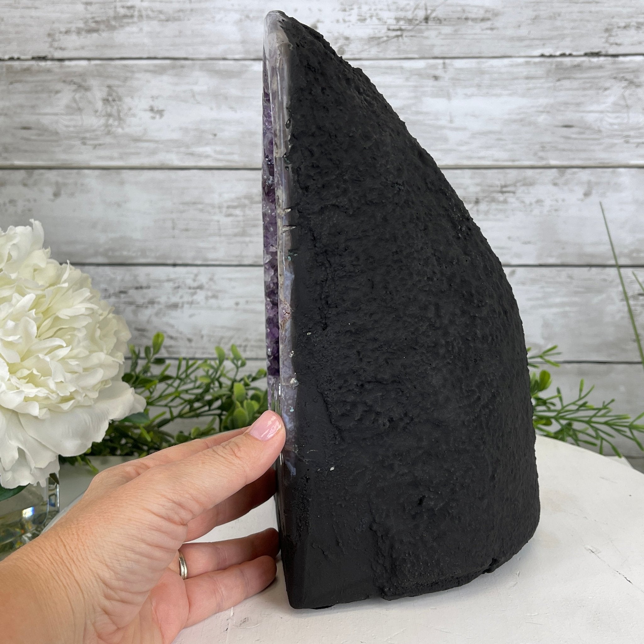 Extra Plus Quality Brazilian Amethyst Cathedral, 13.3 lbs & 10.5" Tall #5601-1135 by Brazil Gems - Brazil GemsBrazil GemsExtra Plus Quality Brazilian Amethyst Cathedral, 13.3 lbs & 10.5" Tall #5601-1135 by Brazil GemsCathedrals5601-1135
