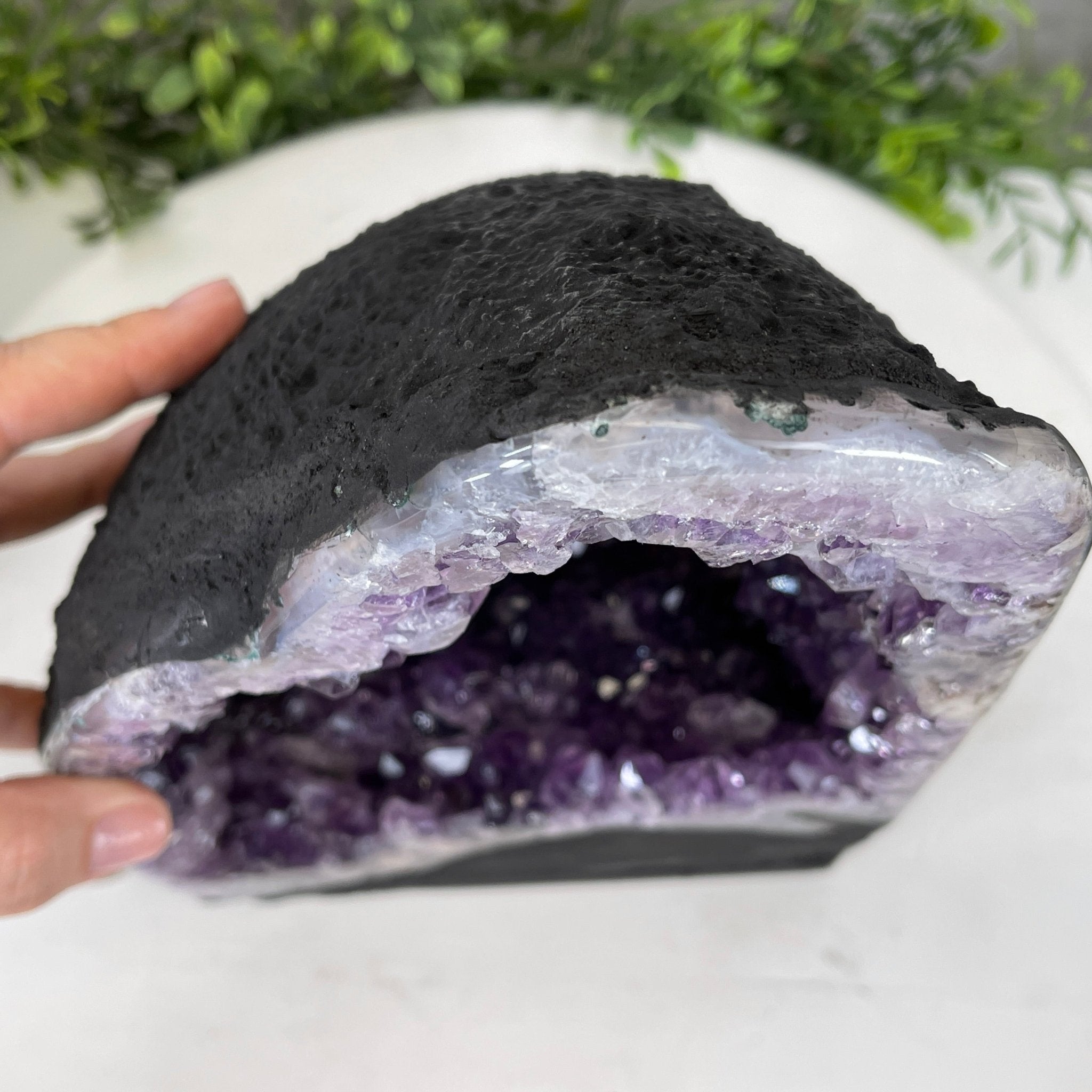 Extra Plus Quality Brazilian Amethyst Cathedral, 13.3 lbs & 10.5" Tall #5601-1135 by Brazil Gems - Brazil GemsBrazil GemsExtra Plus Quality Brazilian Amethyst Cathedral, 13.3 lbs & 10.5" Tall #5601-1135 by Brazil GemsCathedrals5601-1135