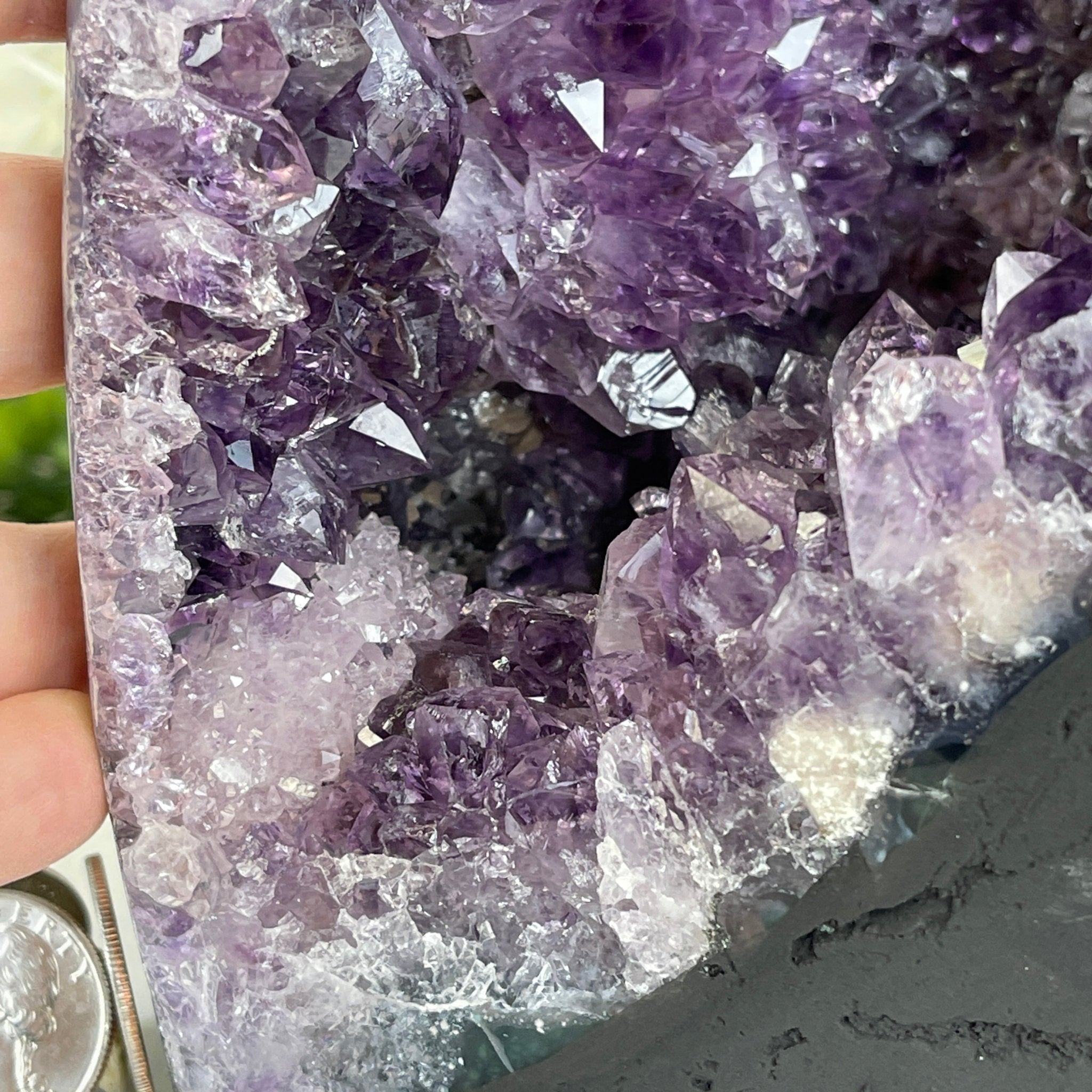 Extra Plus Quality Brazilian Amethyst Cathedral, 13.3 lbs & 10.5" Tall #5601-1135 by Brazil Gems - Brazil GemsBrazil GemsExtra Plus Quality Brazilian Amethyst Cathedral, 13.3 lbs & 10.5" Tall #5601-1135 by Brazil GemsCathedrals5601-1135