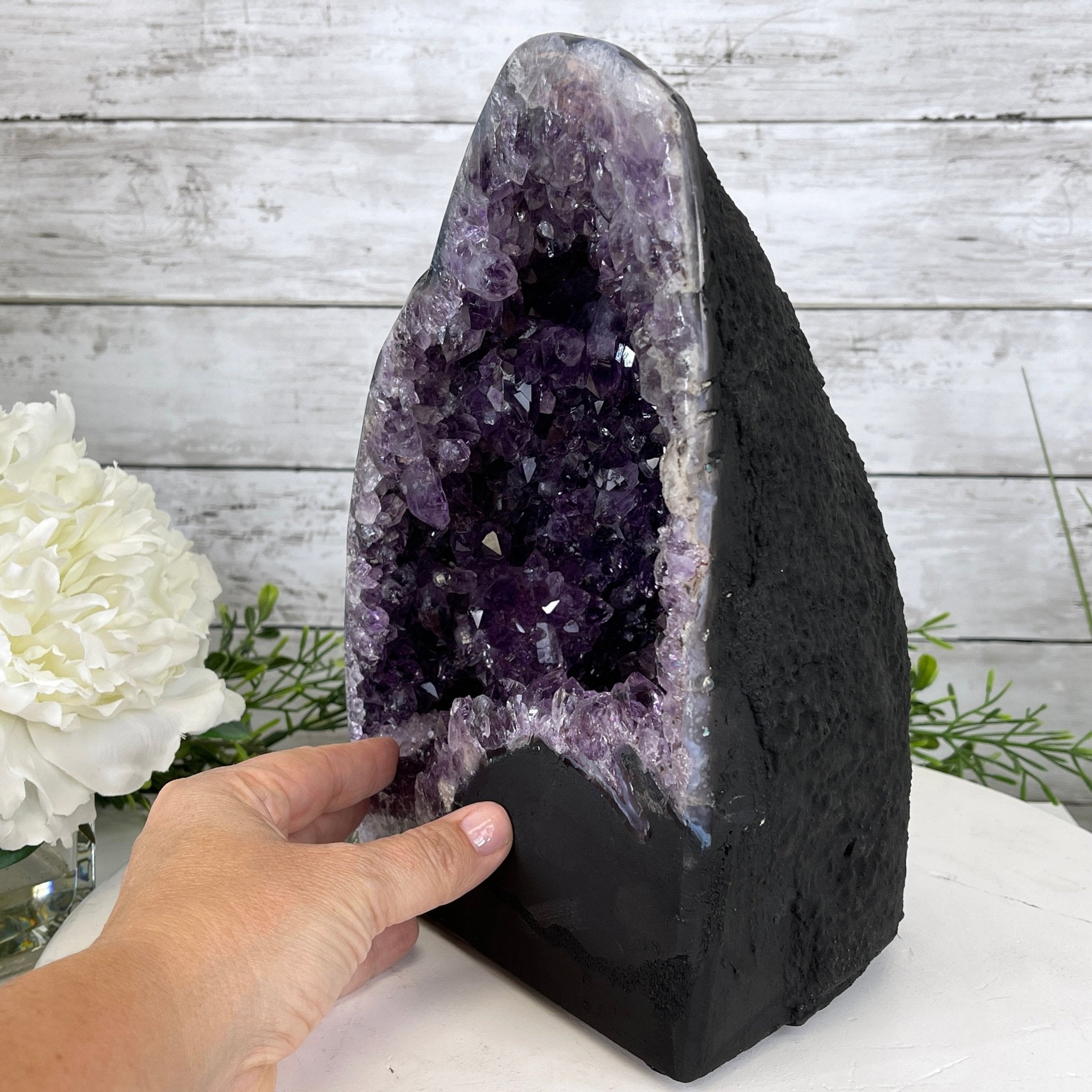 Extra Plus Quality Brazilian Amethyst Cathedral, 13.3 lbs & 10.5" Tall #5601-1135 by Brazil Gems - Brazil GemsBrazil GemsExtra Plus Quality Brazilian Amethyst Cathedral, 13.3 lbs & 10.5" Tall #5601-1135 by Brazil GemsCathedrals5601-1135