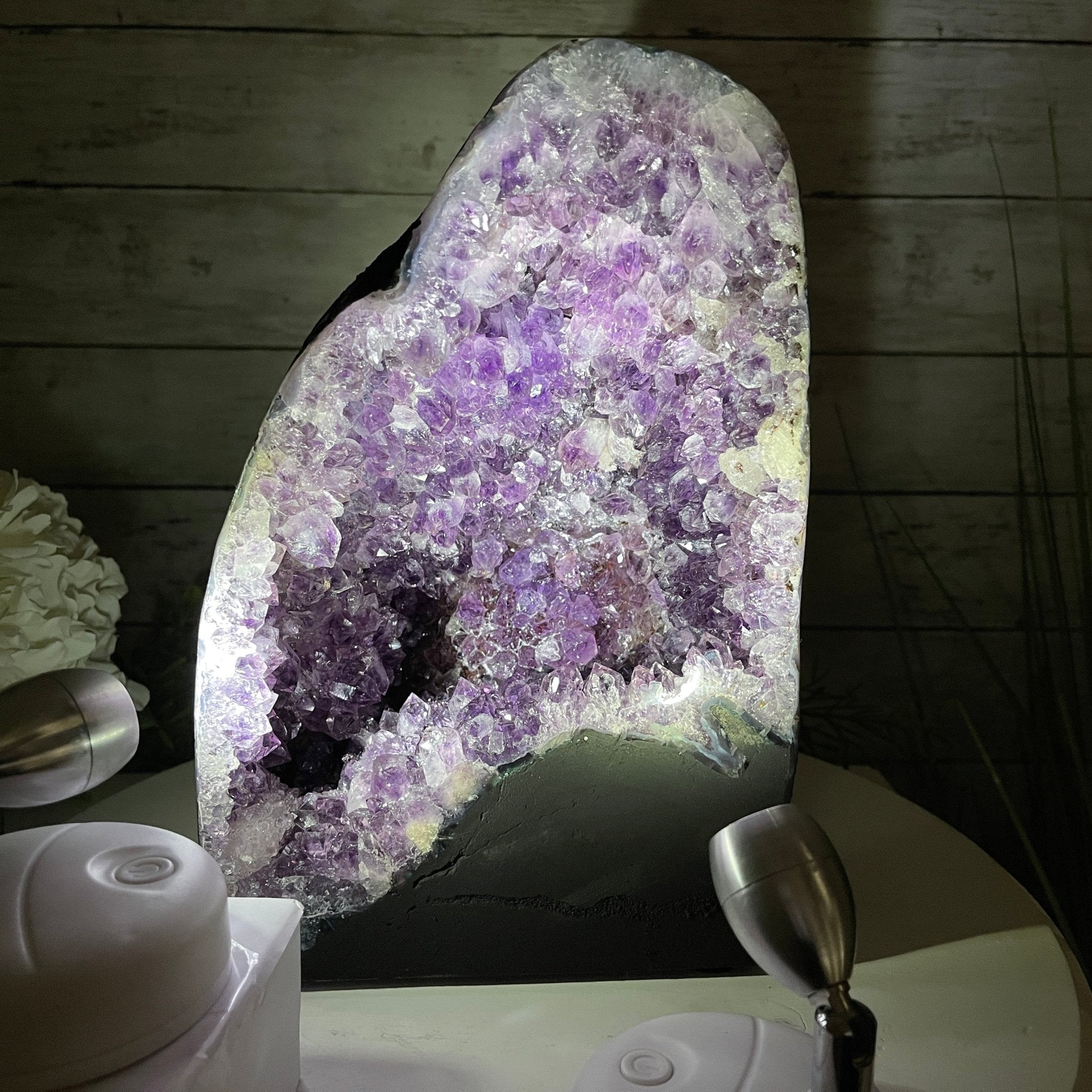 Extra Plus Quality Brazilian Amethyst Cathedral, 13.3 lbs & 10.5" Tall #5601-1135 by Brazil Gems - Brazil GemsBrazil GemsExtra Plus Quality Brazilian Amethyst Cathedral, 13.3 lbs & 10.5" Tall #5601-1135 by Brazil GemsCathedrals5601-1135
