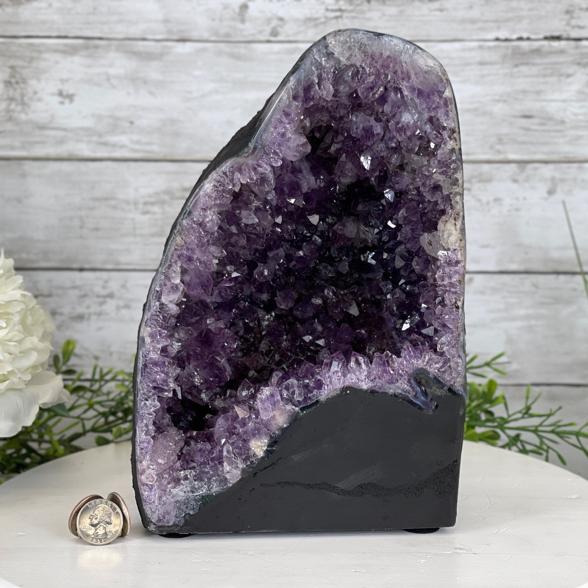 Extra Plus Quality Brazilian Amethyst Cathedral, 13.3 lbs & 10.5" Tall #5601-1135 by Brazil Gems - Brazil GemsBrazil GemsExtra Plus Quality Brazilian Amethyst Cathedral, 13.3 lbs & 10.5" Tall #5601-1135 by Brazil GemsCathedrals5601-1135
