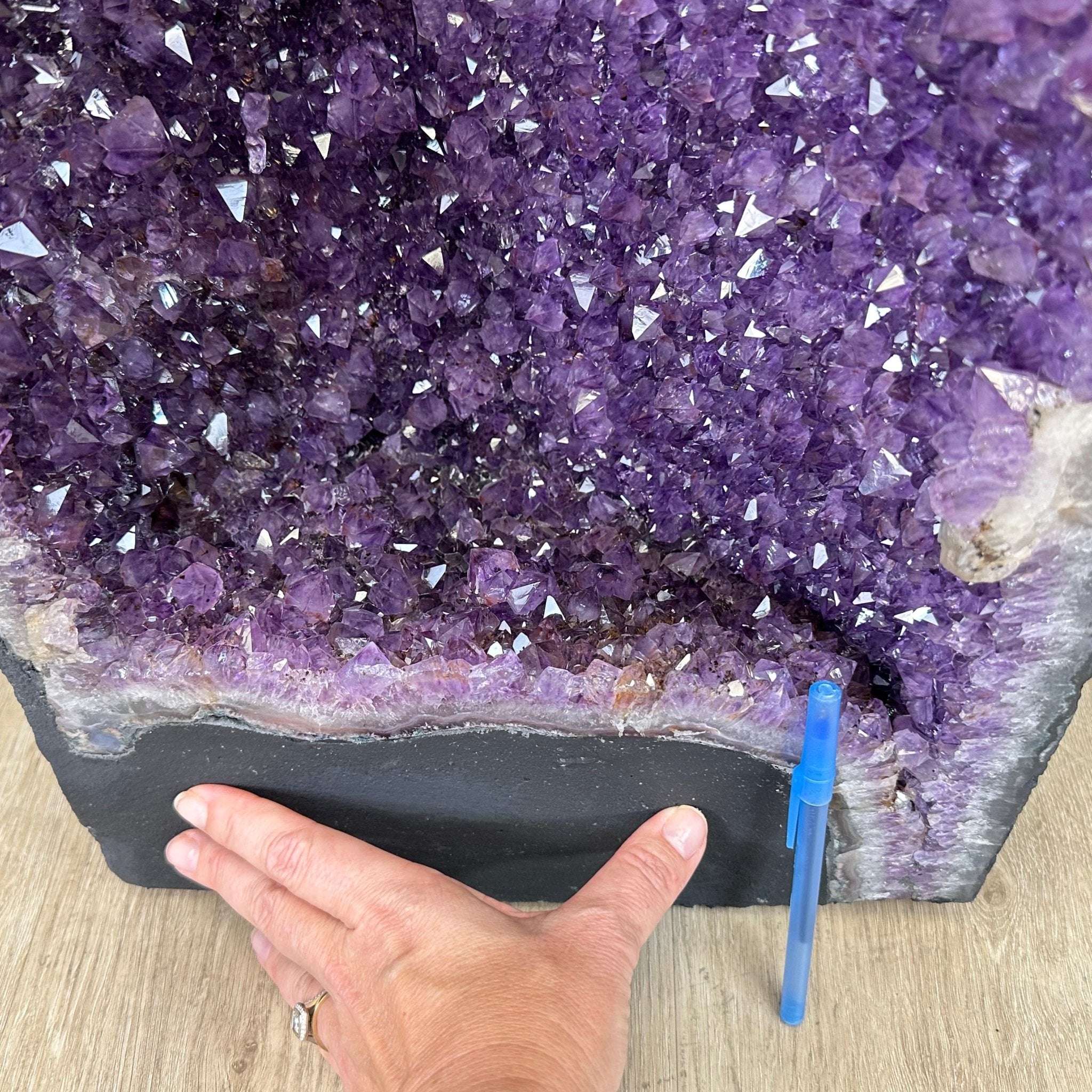 Extra Plus Quality Brazilian Amethyst Cathedral, 146 lbs & 38.2" Tall, Model #5601-1241 by Brazil Gems - Brazil GemsBrazil GemsExtra Plus Quality Brazilian Amethyst Cathedral, 146 lbs & 38.2" Tall, Model #5601-1241 by Brazil GemsCathedrals5601-1241