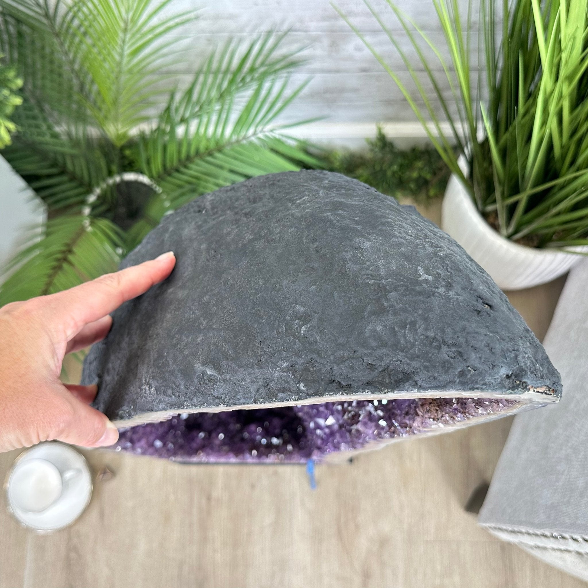 Extra Plus Quality Brazilian Amethyst Cathedral, 146 lbs & 38.2" Tall, Model #5601-1241 by Brazil Gems - Brazil GemsBrazil GemsExtra Plus Quality Brazilian Amethyst Cathedral, 146 lbs & 38.2" Tall, Model #5601-1241 by Brazil GemsCathedrals5601-1241