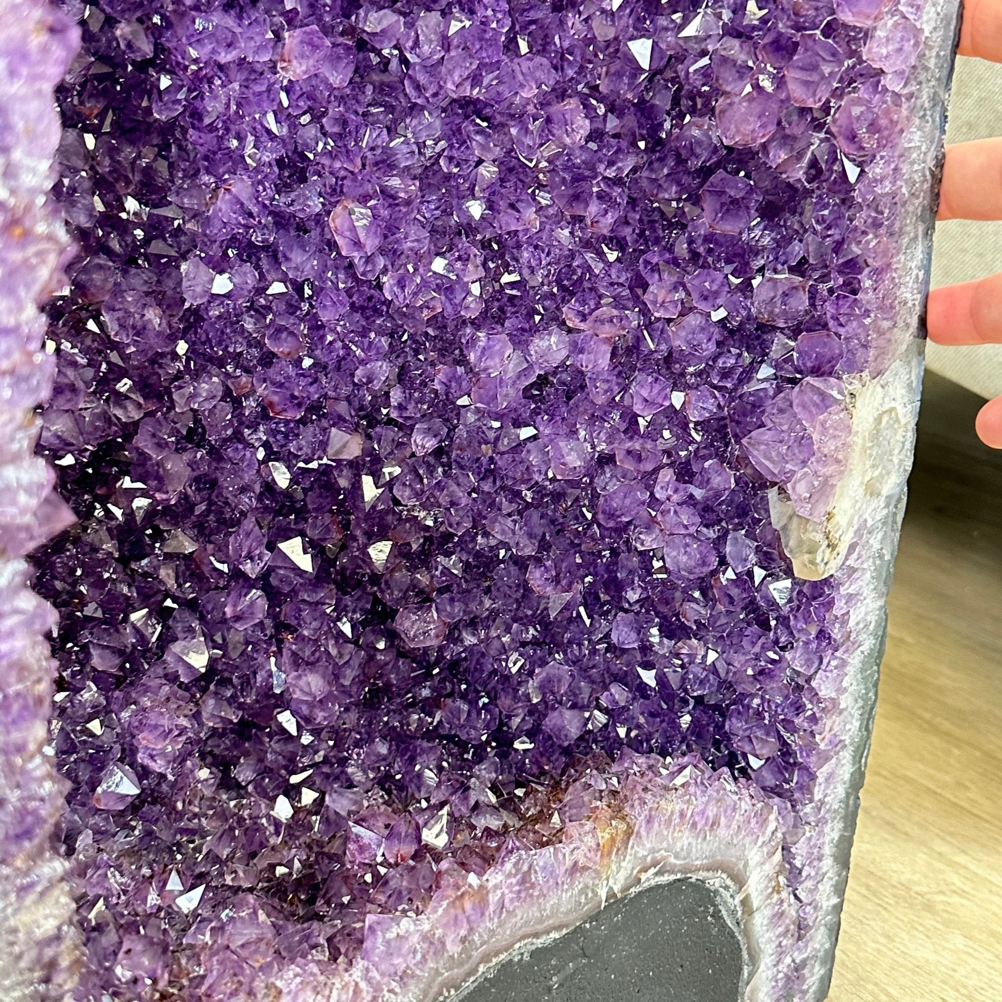 Extra Plus Quality Brazilian Amethyst Cathedral, 146 lbs & 38.2" Tall, Model #5601-1241 by Brazil Gems - Brazil GemsBrazil GemsExtra Plus Quality Brazilian Amethyst Cathedral, 146 lbs & 38.2" Tall, Model #5601-1241 by Brazil GemsCathedrals5601-1241