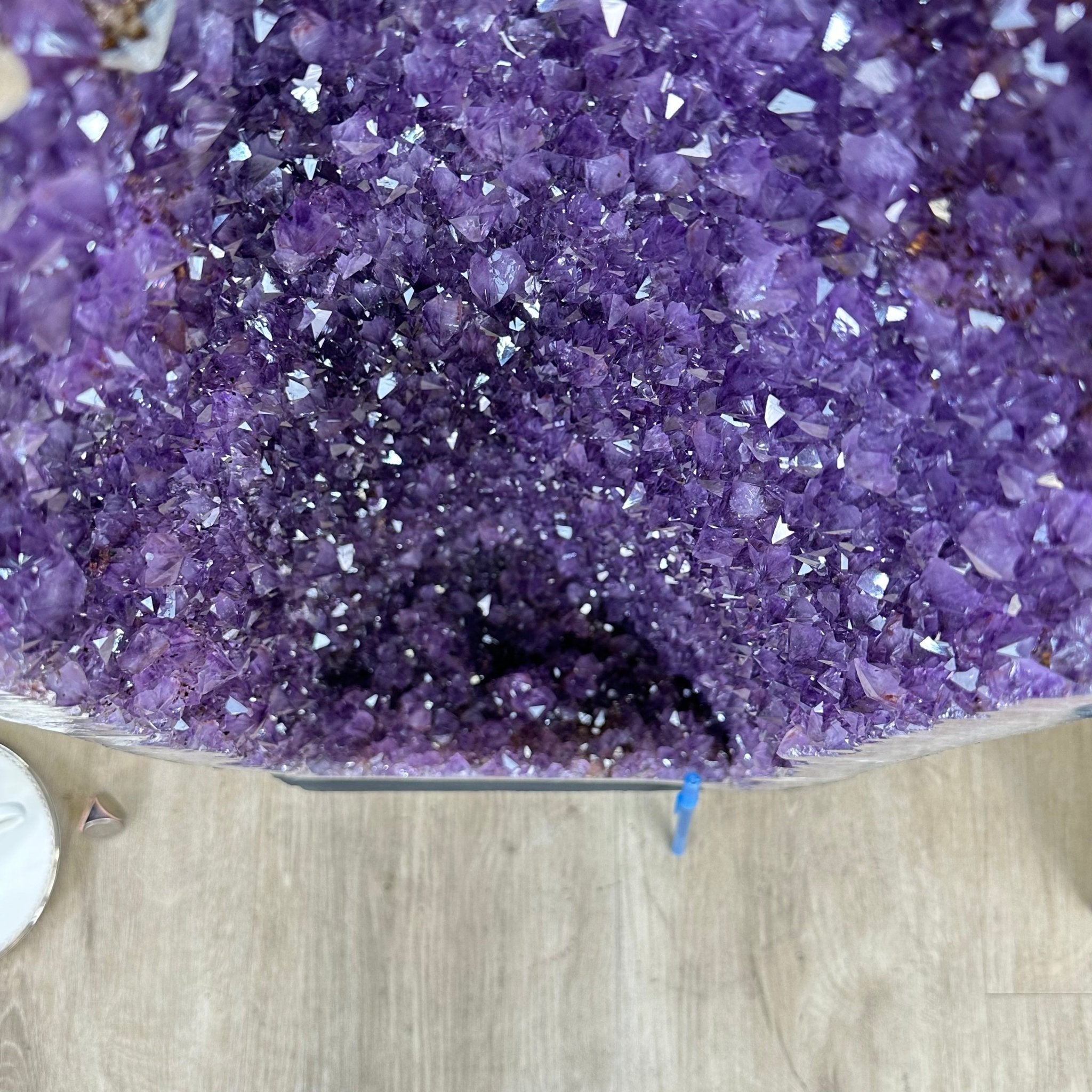 Extra Plus Quality Brazilian Amethyst Cathedral, 146 lbs & 38.2" Tall, Model #5601-1241 by Brazil Gems - Brazil GemsBrazil GemsExtra Plus Quality Brazilian Amethyst Cathedral, 146 lbs & 38.2" Tall, Model #5601-1241 by Brazil GemsCathedrals5601-1241