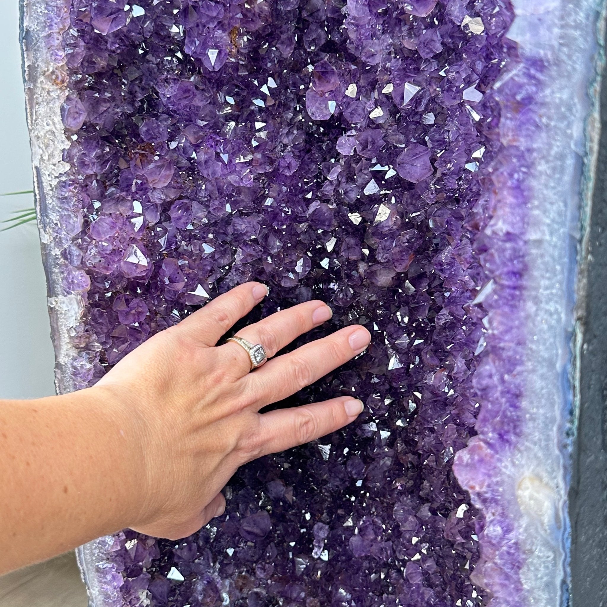 Extra Plus Quality Brazilian Amethyst Cathedral, 146 lbs & 38.2" Tall, Model #5601-1241 by Brazil Gems - Brazil GemsBrazil GemsExtra Plus Quality Brazilian Amethyst Cathedral, 146 lbs & 38.2" Tall, Model #5601-1241 by Brazil GemsCathedrals5601-1241