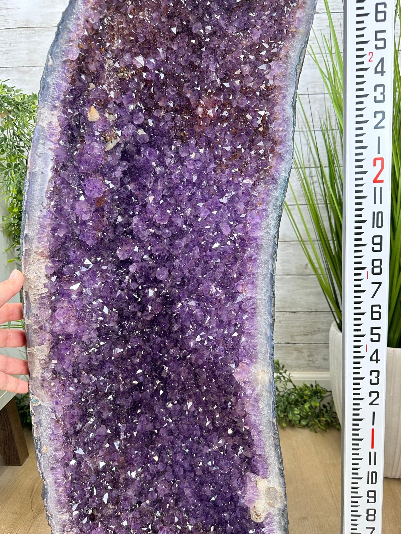 Extra Plus Quality Brazilian Amethyst Cathedral, 146 lbs & 38.2" Tall, Model #5601-1241 by Brazil Gems - Brazil GemsBrazil GemsExtra Plus Quality Brazilian Amethyst Cathedral, 146 lbs & 38.2" Tall, Model #5601-1241 by Brazil GemsCathedrals5601-1241