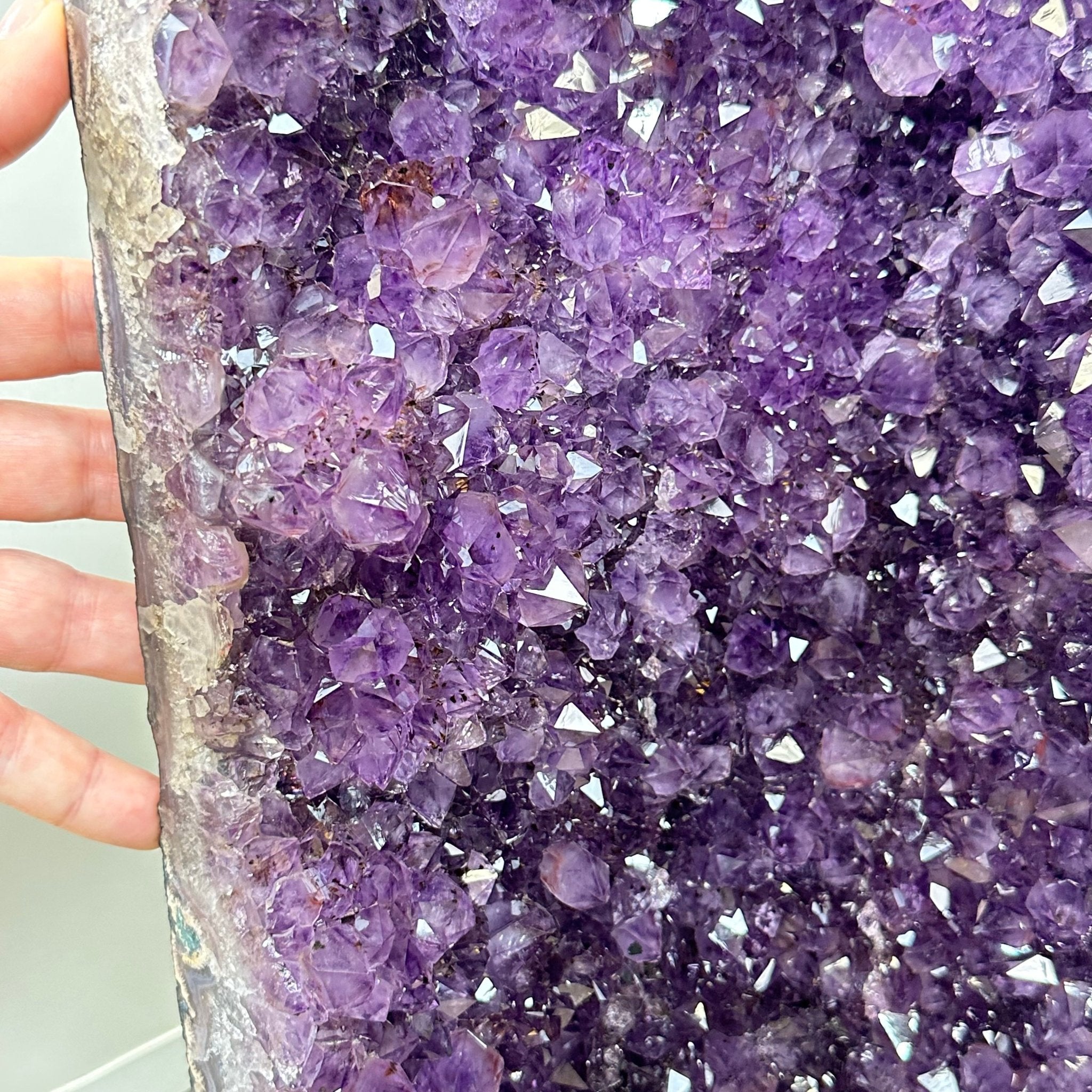 Extra Plus Quality Brazilian Amethyst Cathedral, 146 lbs & 38.2" Tall, Model #5601-1241 by Brazil Gems - Brazil GemsBrazil GemsExtra Plus Quality Brazilian Amethyst Cathedral, 146 lbs & 38.2" Tall, Model #5601-1241 by Brazil GemsCathedrals5601-1241