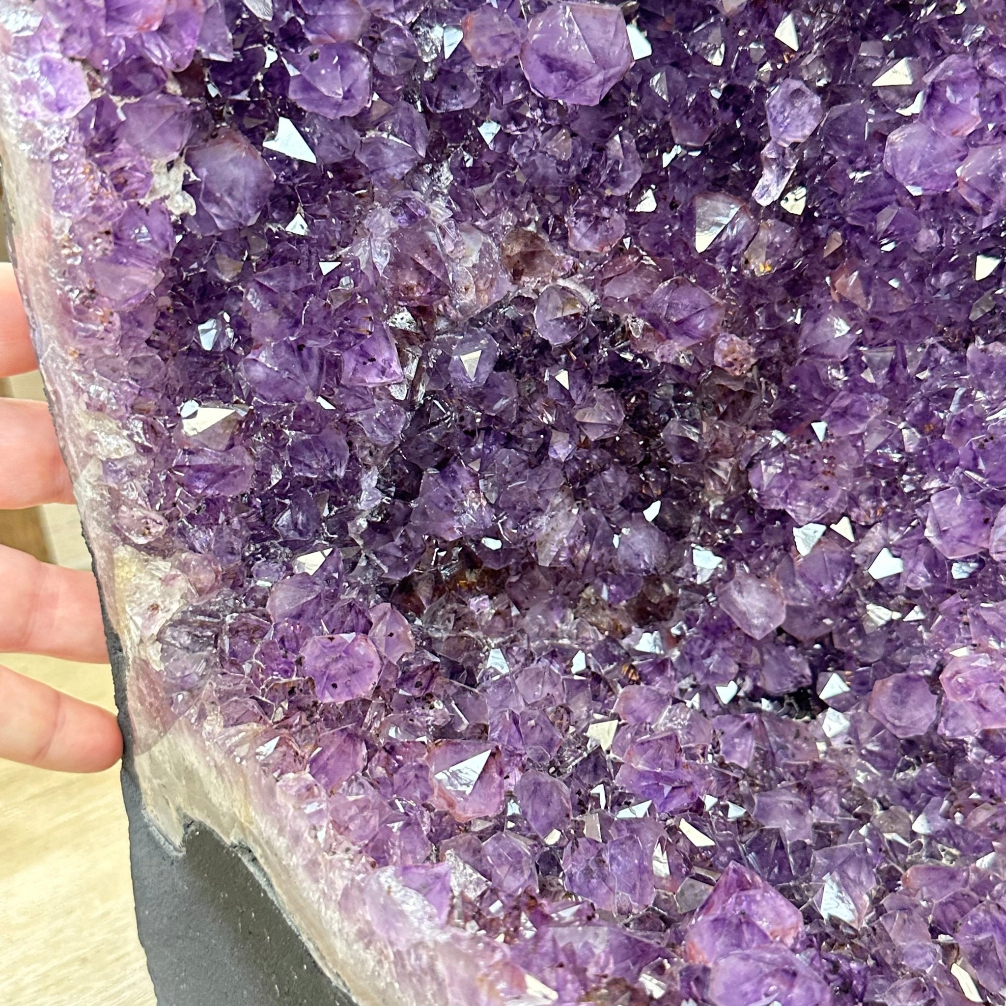 Extra Plus Quality Brazilian Amethyst Cathedral, 146 lbs & 38.2" Tall, Model #5601-1241 by Brazil Gems - Brazil GemsBrazil GemsExtra Plus Quality Brazilian Amethyst Cathedral, 146 lbs & 38.2" Tall, Model #5601-1241 by Brazil GemsCathedrals5601-1241