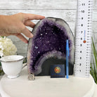 Extra Plus Quality Brazilian Amethyst Cathedral, 15.2 lbs & 9.25" Tall, Model #5601-0968 by Brazil Gems - Brazil GemsBrazil GemsExtra Plus Quality Brazilian Amethyst Cathedral, 15.2 lbs & 9.25" Tall, Model #5601-0968 by Brazil GemsCathedrals5601-0968