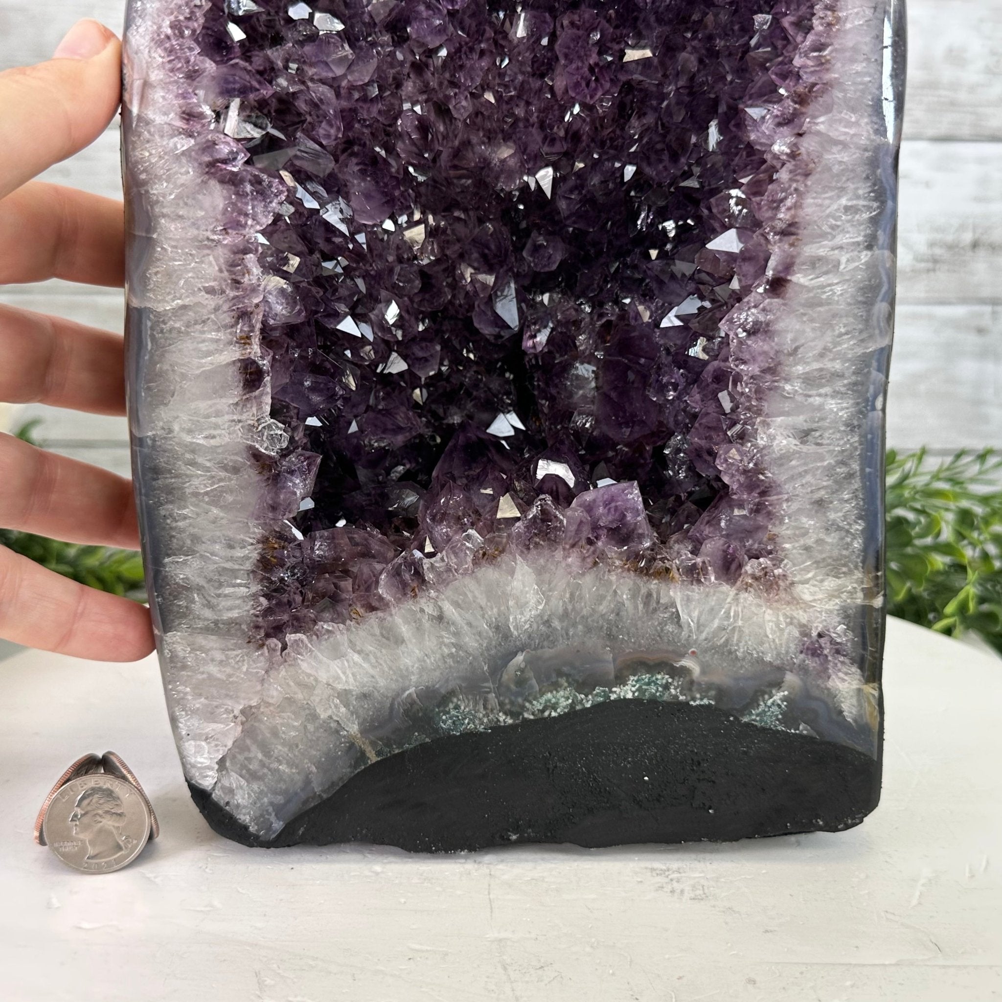 Extra Plus Quality Brazilian Amethyst Cathedral, 16 lbs & 11.8" Tall, Model #5601-0969 by Brazil Gems - Brazil GemsBrazil GemsExtra Plus Quality Brazilian Amethyst Cathedral, 16 lbs & 11.8" Tall, Model #5601-0969 by Brazil GemsCathedrals5601-0969