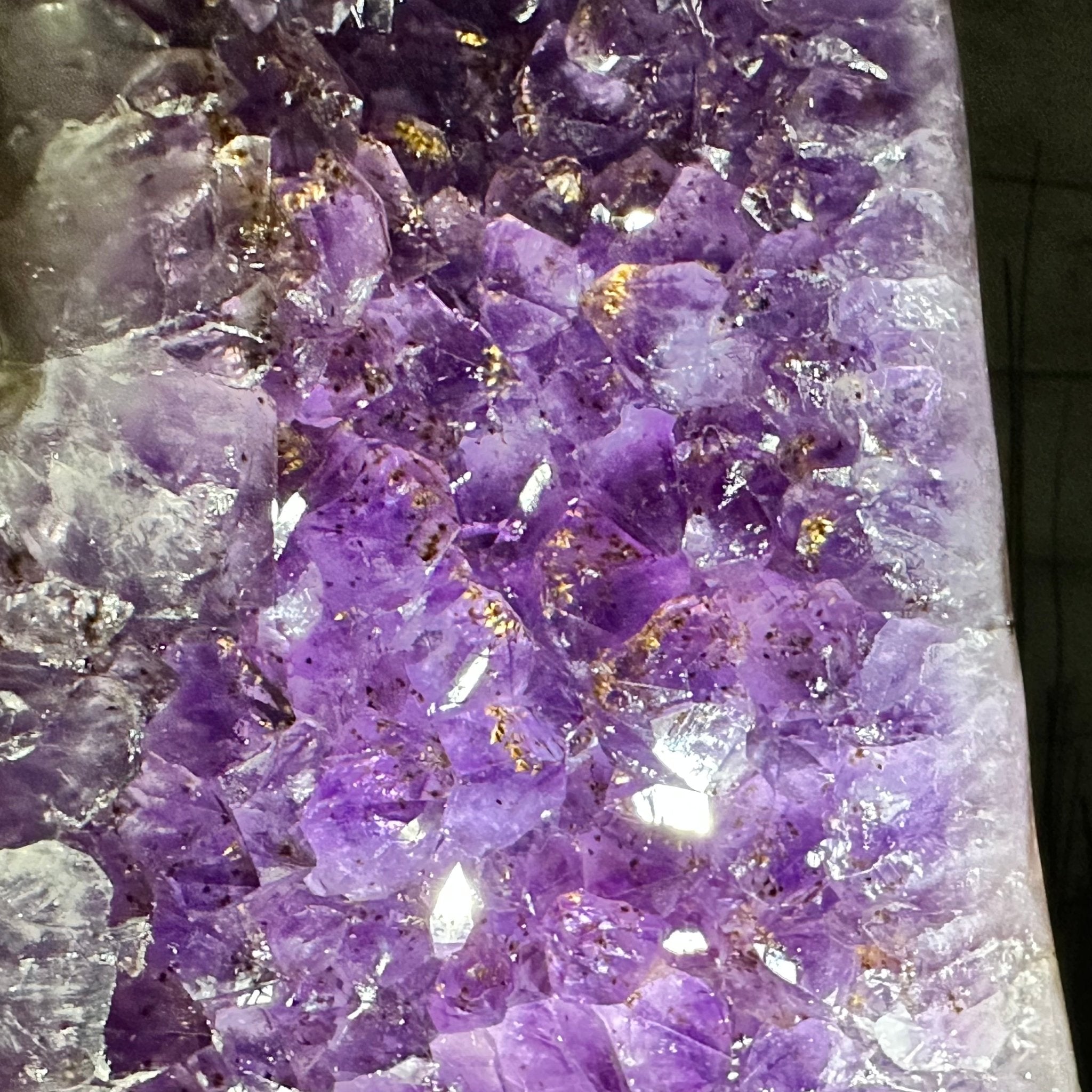Extra Plus Quality Brazilian Amethyst Cathedral, 19.3 lbs & 13.25" Tall, Model #5601-1076 by Brazil Gems - Brazil GemsBrazil GemsExtra Plus Quality Brazilian Amethyst Cathedral, 19.3 lbs & 13.25" Tall, Model #5601-1076 by Brazil GemsCathedrals5601-1076