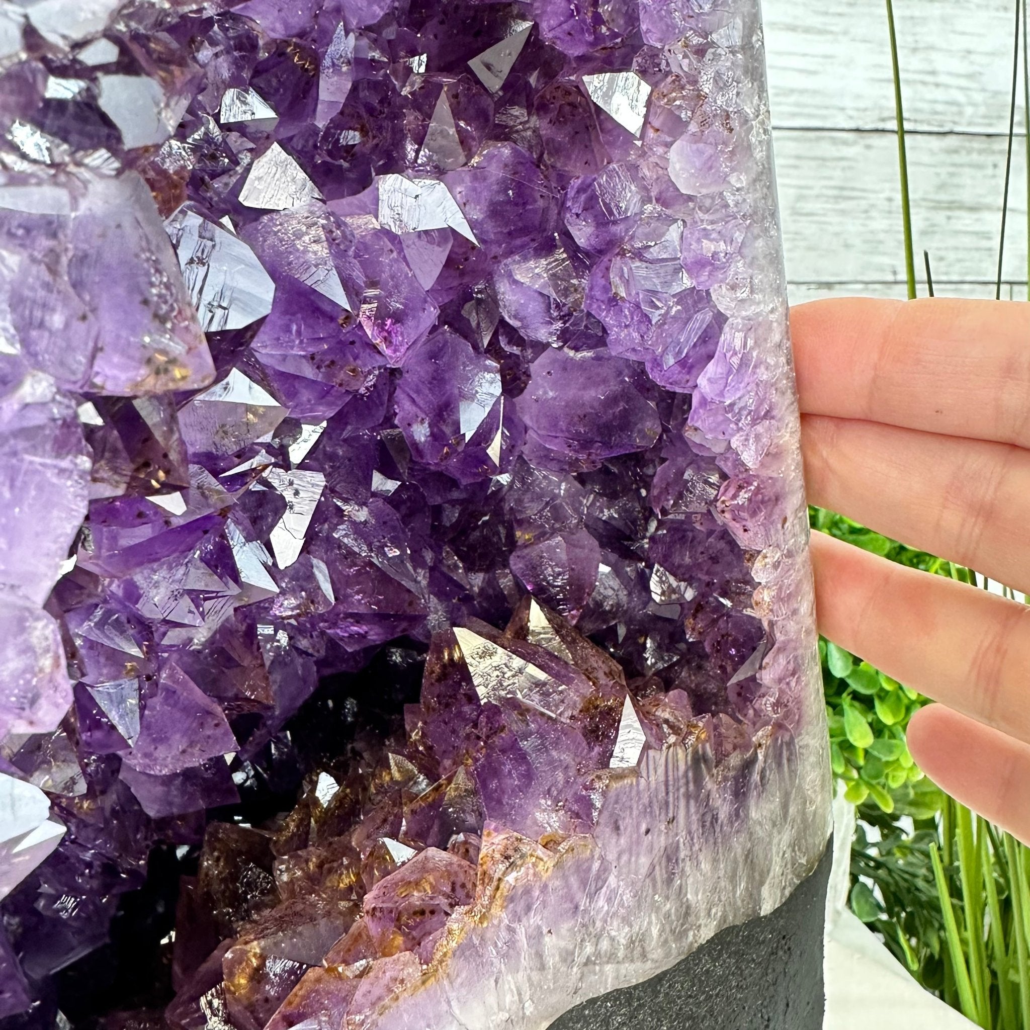 Extra Plus Quality Brazilian Amethyst Cathedral, 19.3 lbs & 13.25" Tall, Model #5601-1076 by Brazil Gems - Brazil GemsBrazil GemsExtra Plus Quality Brazilian Amethyst Cathedral, 19.3 lbs & 13.25" Tall, Model #5601-1076 by Brazil GemsCathedrals5601-1076