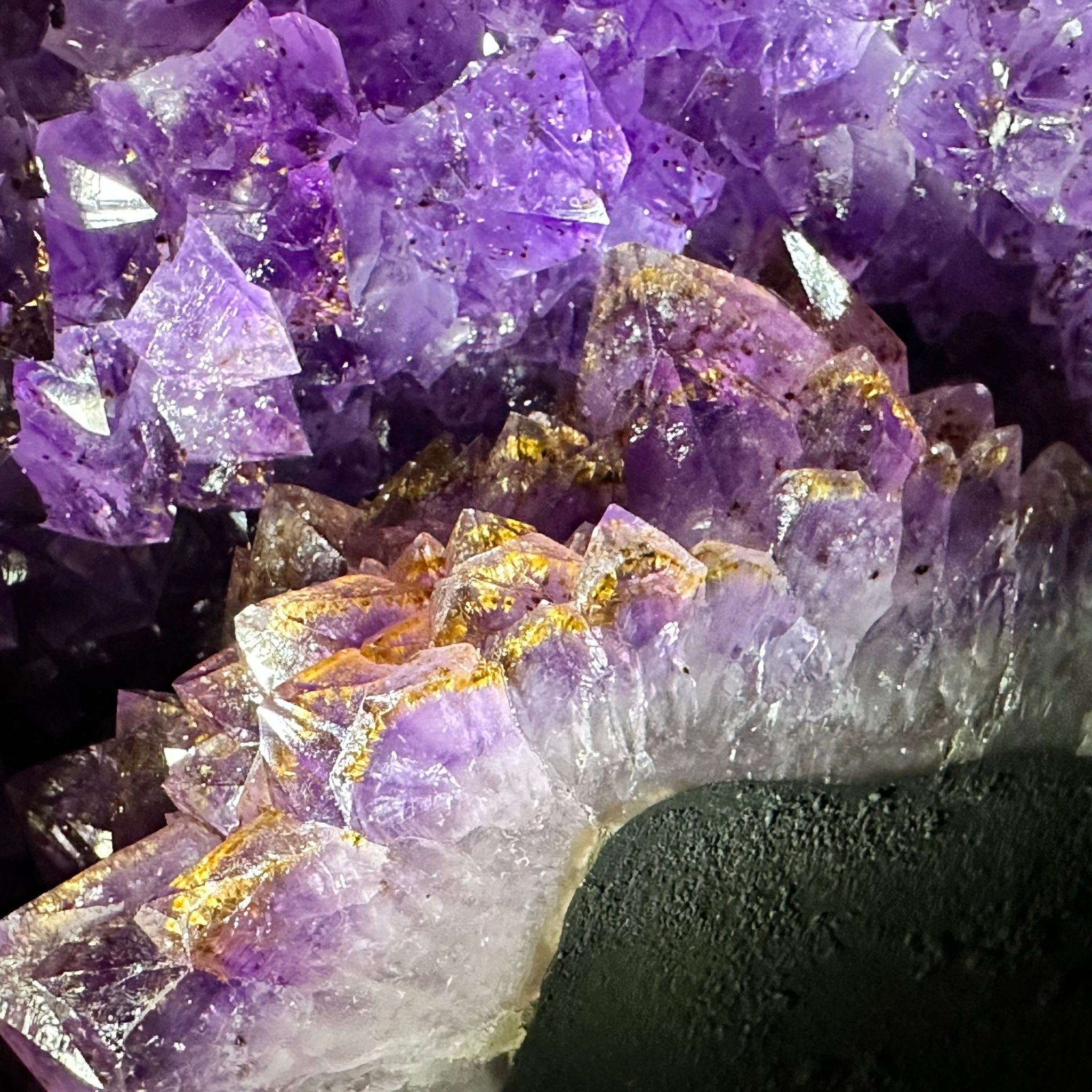 Extra Plus Quality Brazilian Amethyst Cathedral, 19.3 lbs & 13.25" Tall, Model #5601-1076 by Brazil Gems - Brazil GemsBrazil GemsExtra Plus Quality Brazilian Amethyst Cathedral, 19.3 lbs & 13.25" Tall, Model #5601-1076 by Brazil GemsCathedrals5601-1076