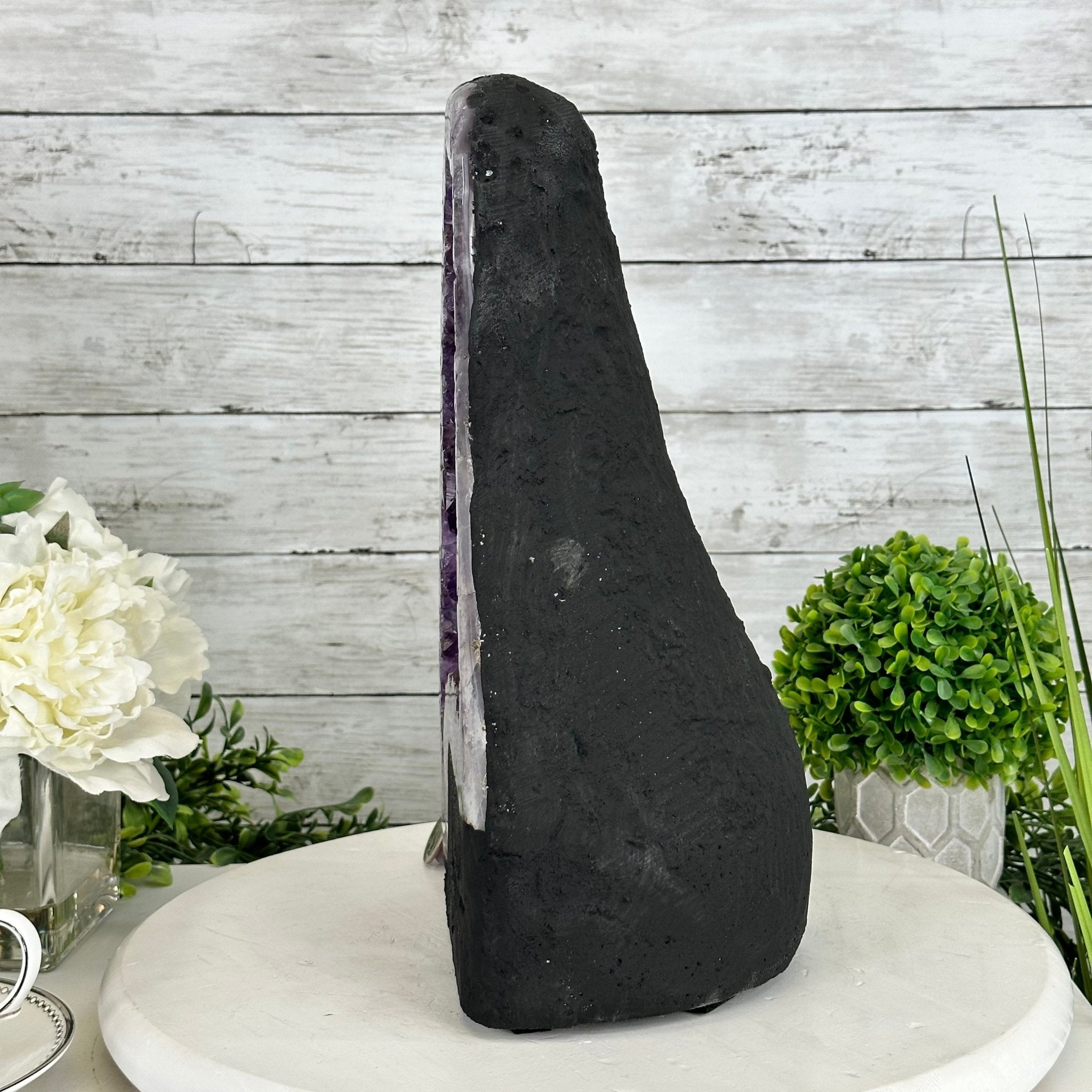 Extra Plus Quality Brazilian Amethyst Cathedral, 19.3 lbs & 13.25" Tall, Model #5601-1076 by Brazil Gems - Brazil GemsBrazil GemsExtra Plus Quality Brazilian Amethyst Cathedral, 19.3 lbs & 13.25" Tall, Model #5601-1076 by Brazil GemsCathedrals5601-1076