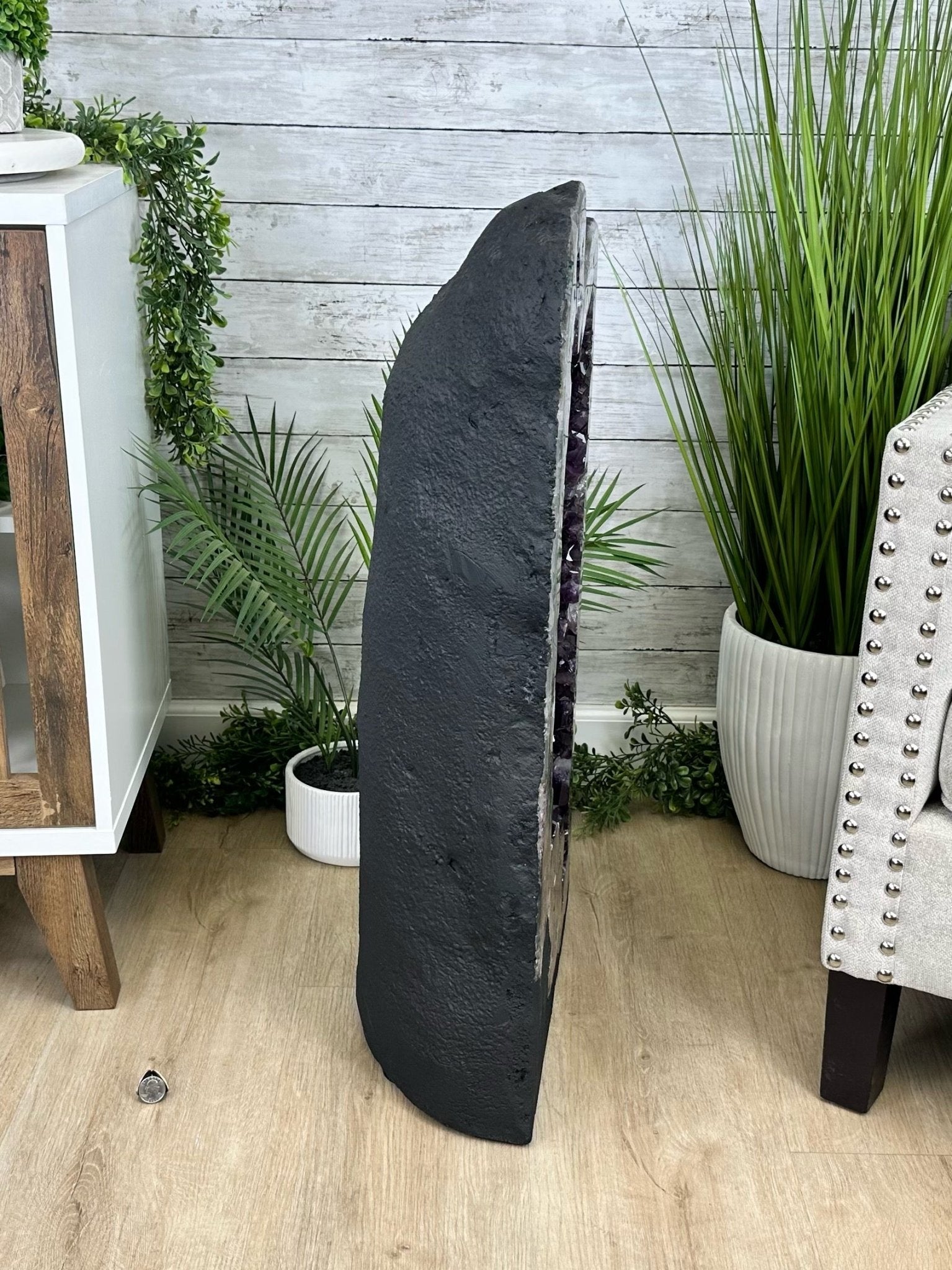 Extra Plus Quality Brazilian Amethyst Cathedral, 198.5 lbs & 32" Tall, Model #5601-1207 by Brazil Gems - Brazil GemsBrazil GemsExtra Plus Quality Brazilian Amethyst Cathedral, 198.5 lbs & 32" Tall, Model #5601-1207 by Brazil GemsCathedrals5601-1207