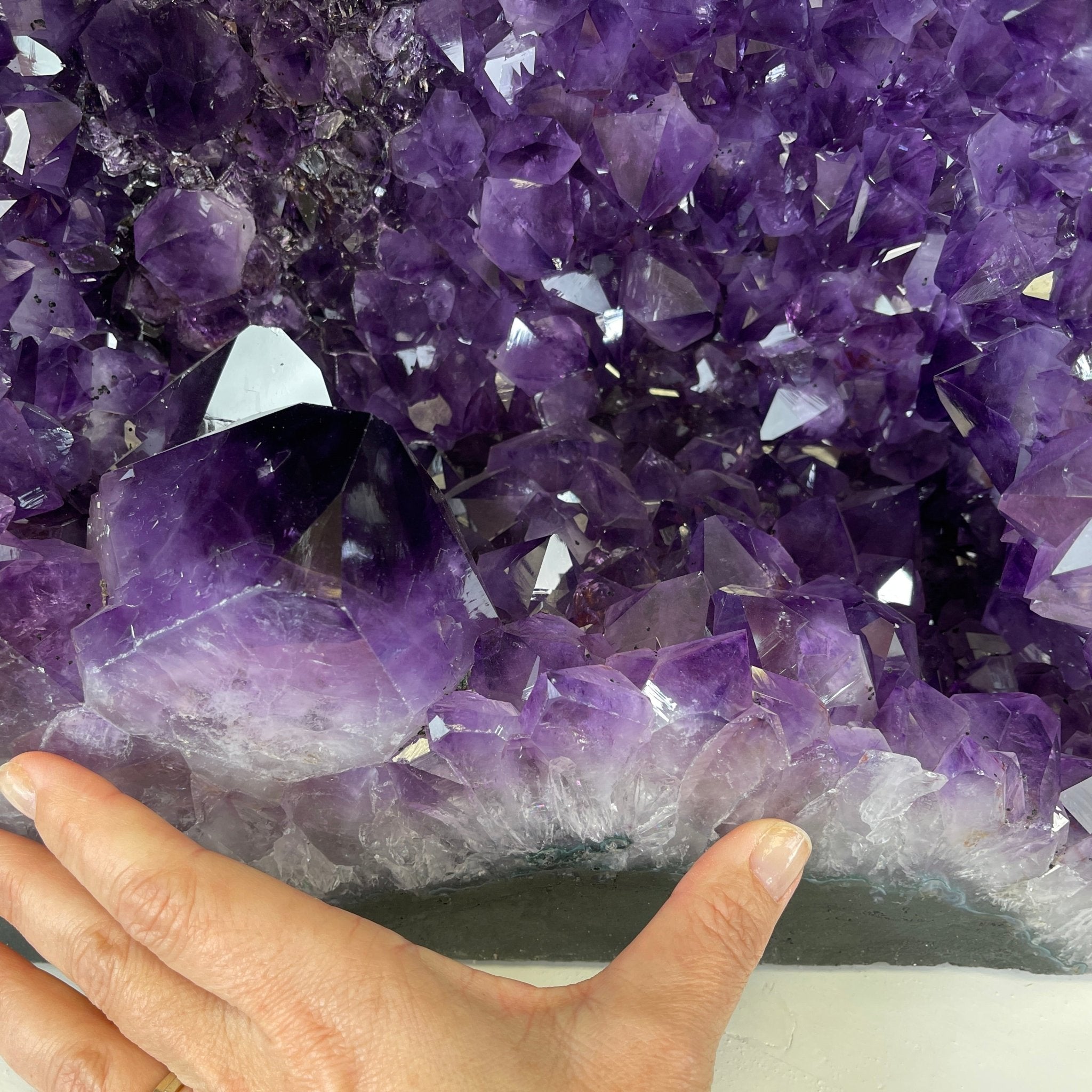 Extra Plus Quality Brazilian Amethyst Cathedral, 19.9” tall & 100.1 lbs #5601-0649 by Brazil Gems - Brazil GemsBrazil GemsExtra Plus Quality Brazilian Amethyst Cathedral, 19.9” tall & 100.1 lbs #5601-0649 by Brazil GemsCathedrals5601-0649