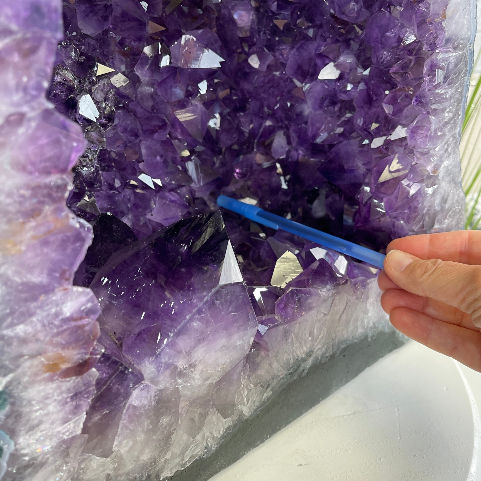 Extra Plus Quality Brazilian Amethyst Cathedral, 19.9” tall & 100.1 lbs #5601-0649 by Brazil Gems - Brazil GemsBrazil GemsExtra Plus Quality Brazilian Amethyst Cathedral, 19.9” tall & 100.1 lbs #5601-0649 by Brazil GemsCathedrals5601-0649