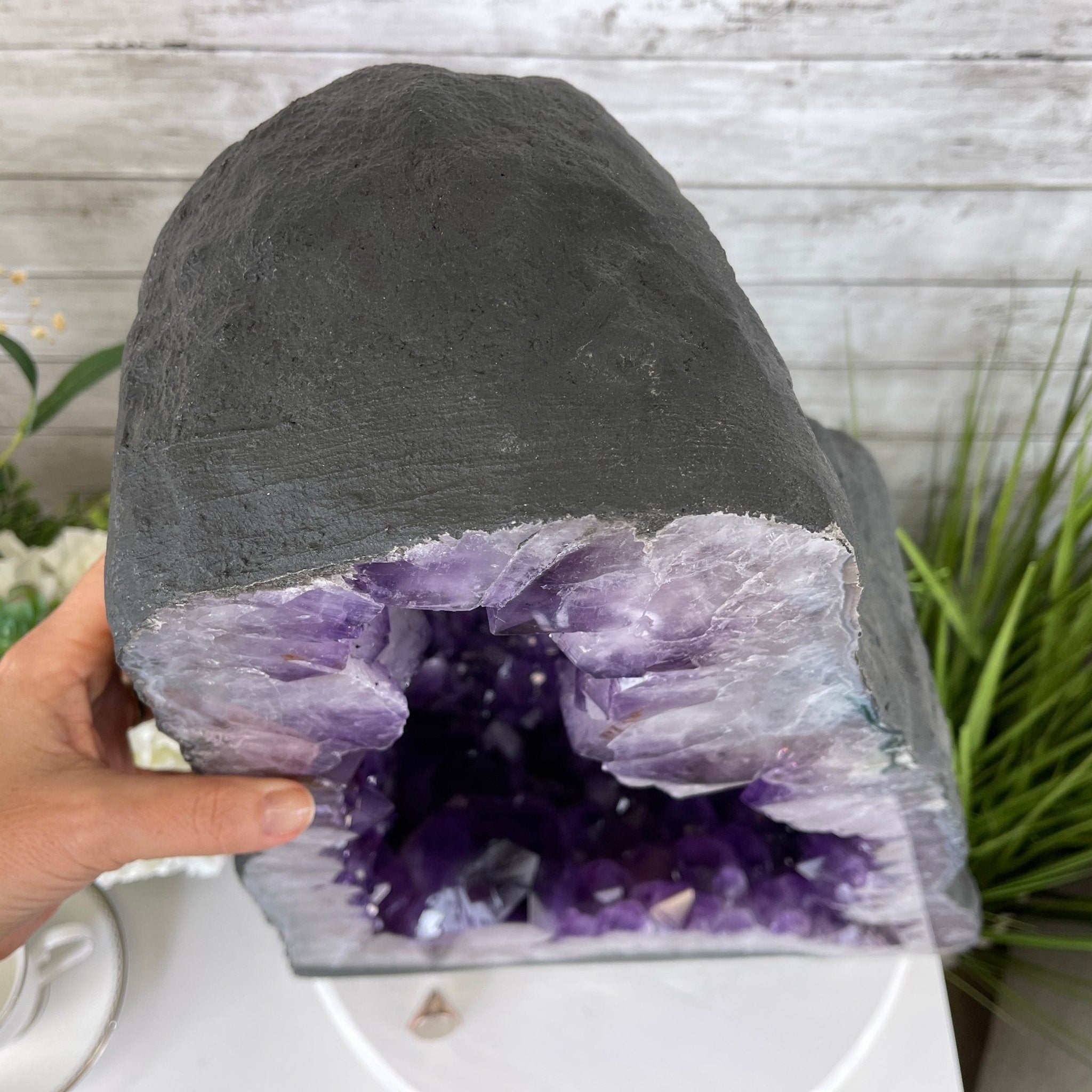 Extra Plus Quality Brazilian Amethyst Cathedral, 19.9” tall & 100.1 lbs #5601-0649 by Brazil Gems - Brazil GemsBrazil GemsExtra Plus Quality Brazilian Amethyst Cathedral, 19.9” tall & 100.1 lbs #5601-0649 by Brazil GemsCathedrals5601-0649