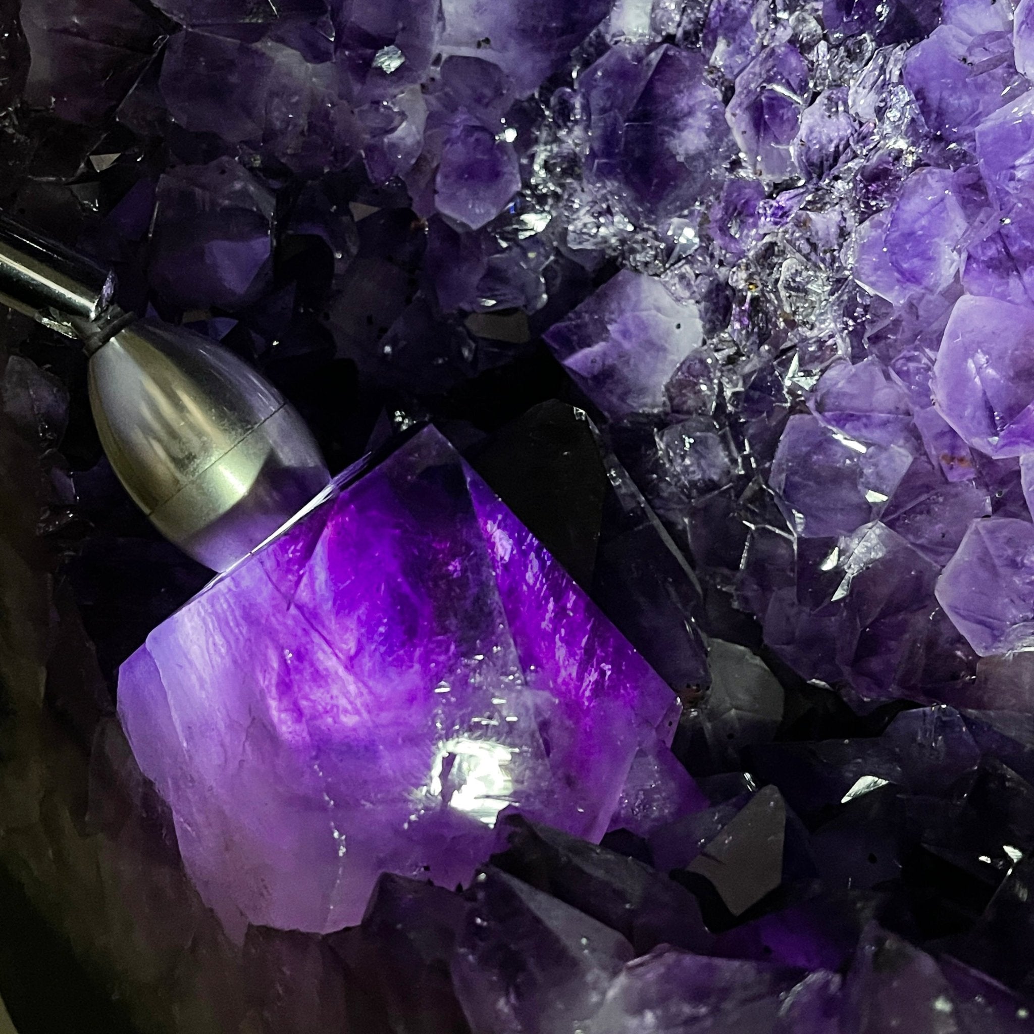 Extra Plus Quality Brazilian Amethyst Cathedral, 19.9” tall & 100.1 lbs #5601-0649 by Brazil Gems - Brazil GemsBrazil GemsExtra Plus Quality Brazilian Amethyst Cathedral, 19.9” tall & 100.1 lbs #5601-0649 by Brazil GemsCathedrals5601-0649