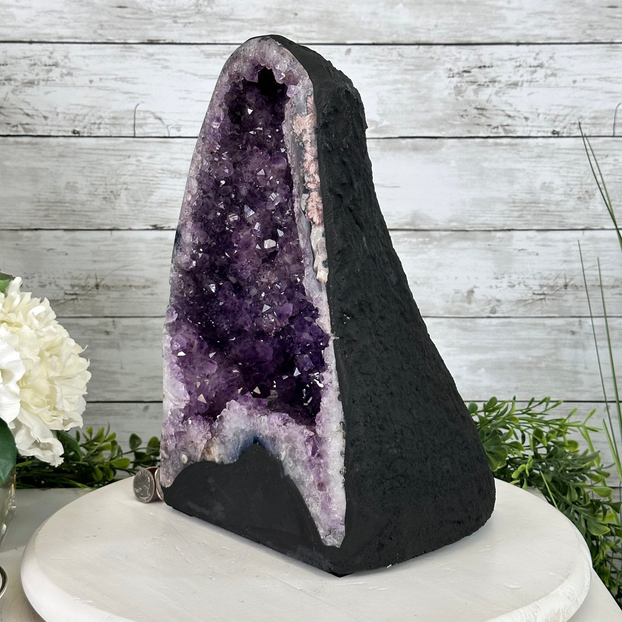 Extra Plus Quality Brazilian Amethyst Cathedral, 21.7 lbs & 13" Tall, Model #5601-0977 by Brazil Gems - Brazil GemsBrazil GemsExtra Plus Quality Brazilian Amethyst Cathedral, 21.7 lbs & 13" Tall, Model #5601-0977 by Brazil GemsCathedrals5601-0977