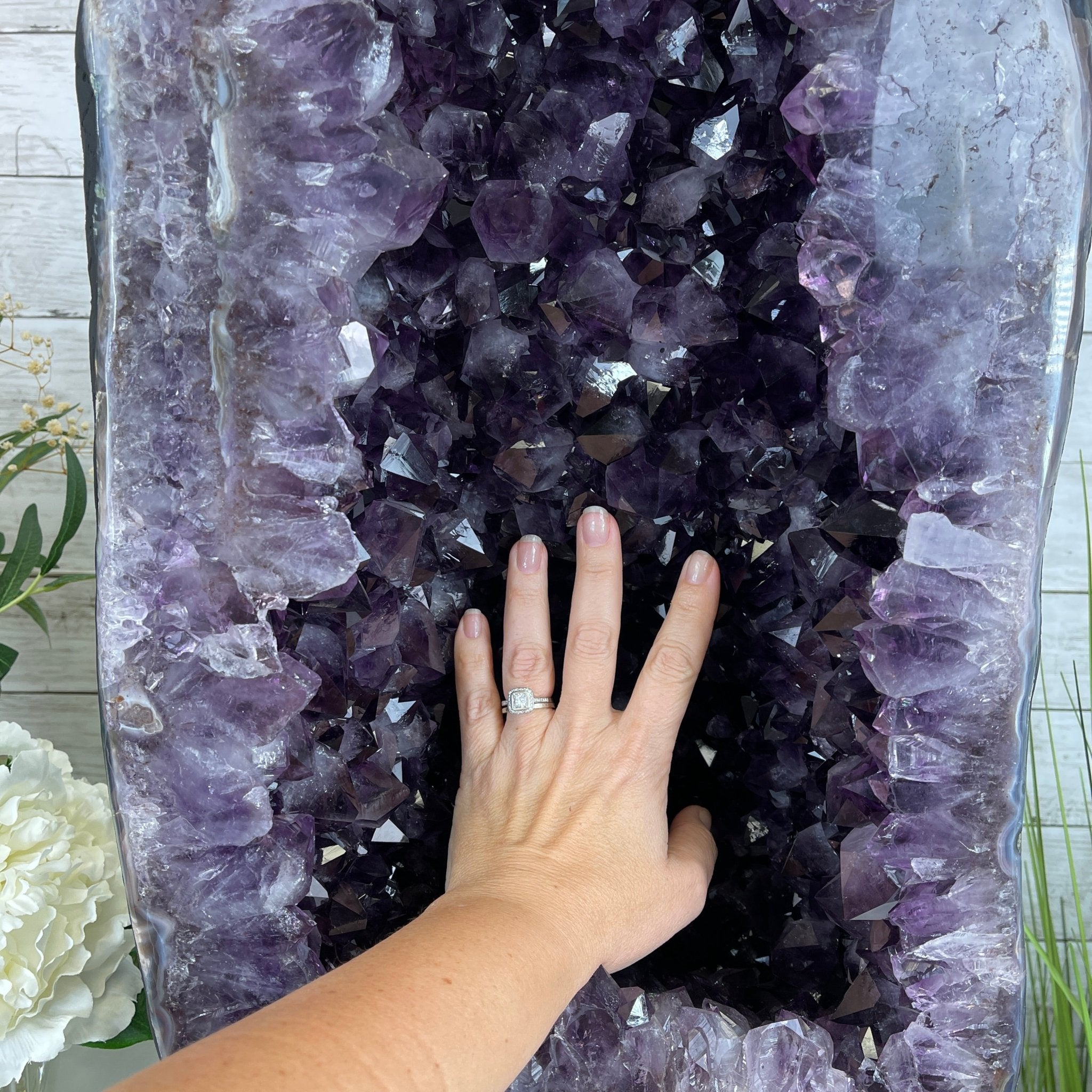 Extra Plus Quality Brazilian Amethyst Cathedral, 24” tall & 107.7 lbs #5601-0542 by Brazil Gems - Brazil GemsBrazil GemsExtra Plus Quality Brazilian Amethyst Cathedral, 24” tall & 107.7 lbs #5601-0542 by Brazil GemsCathedrals5601-0542