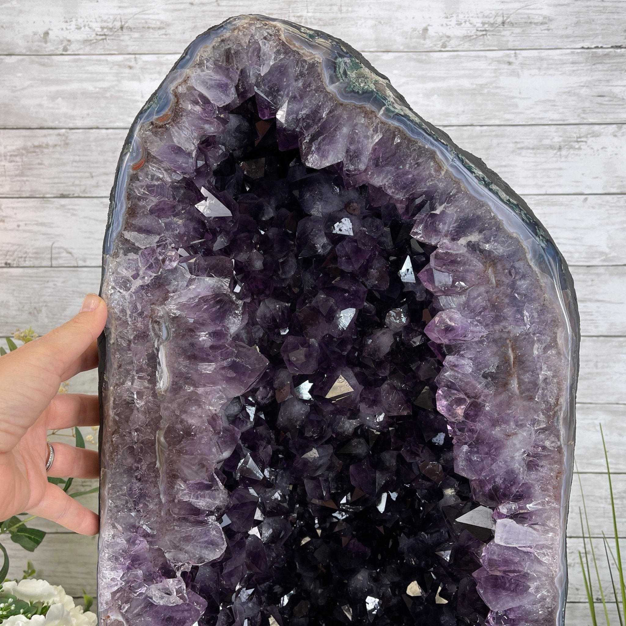Extra Plus Quality Brazilian Amethyst Cathedral, 24” tall & 107.7 lbs #5601-0542 by Brazil Gems - Brazil GemsBrazil GemsExtra Plus Quality Brazilian Amethyst Cathedral, 24” tall & 107.7 lbs #5601-0542 by Brazil GemsCathedrals5601-0542