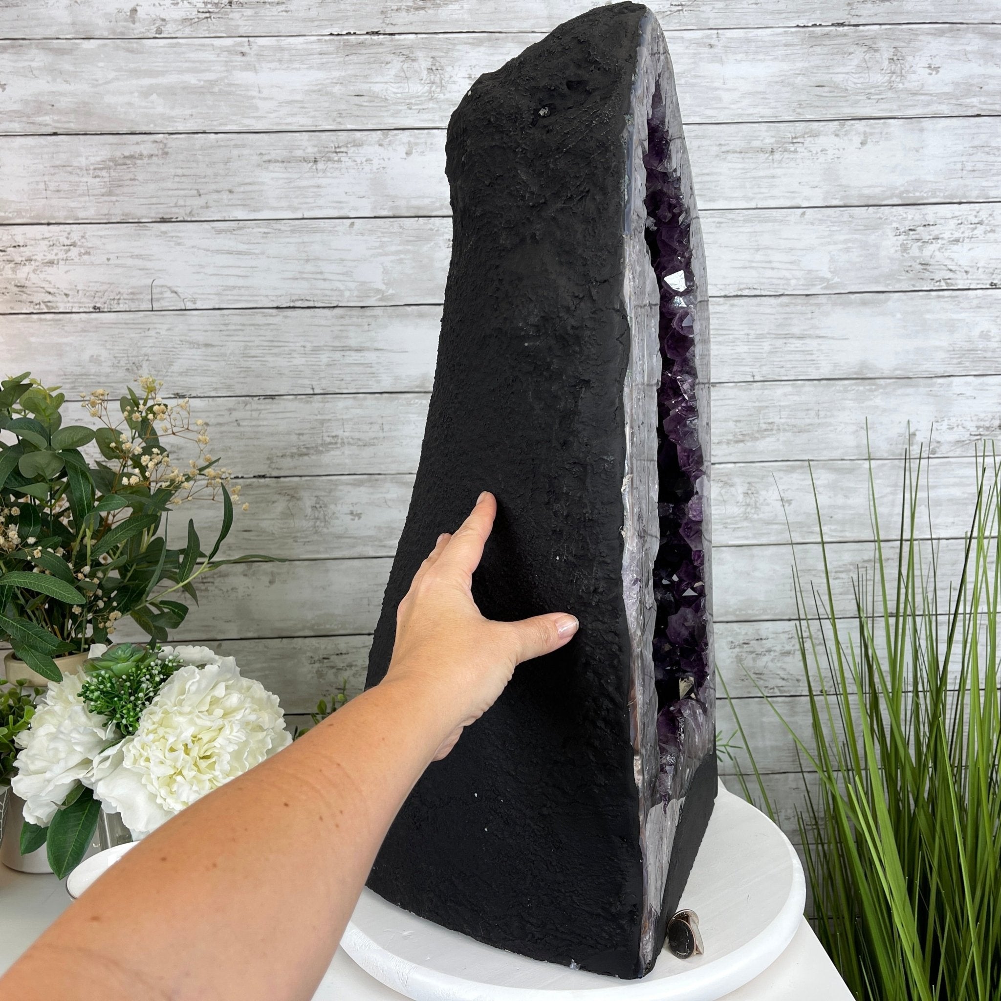 Extra Plus Quality Brazilian Amethyst Cathedral, 24” tall & 107.7 lbs #5601-0542 by Brazil Gems - Brazil GemsBrazil GemsExtra Plus Quality Brazilian Amethyst Cathedral, 24” tall & 107.7 lbs #5601-0542 by Brazil GemsCathedrals5601-0542