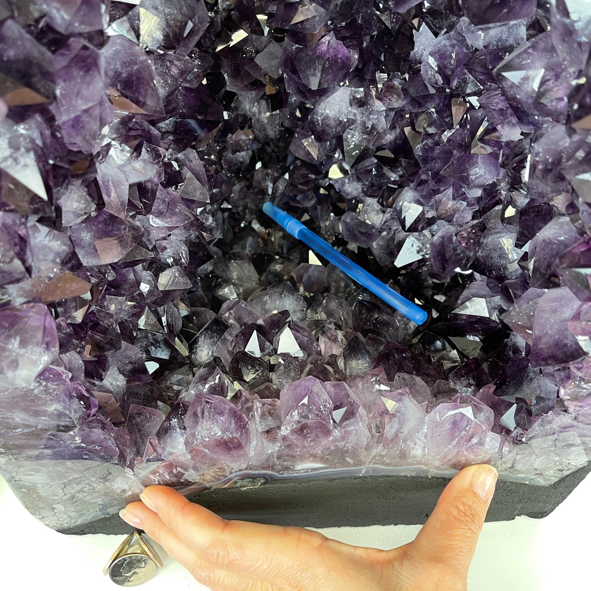 Extra Plus Quality Brazilian Amethyst Cathedral, 24” tall & 107.7 lbs #5601-0542 by Brazil Gems - Brazil GemsBrazil GemsExtra Plus Quality Brazilian Amethyst Cathedral, 24” tall & 107.7 lbs #5601-0542 by Brazil GemsCathedrals5601-0542