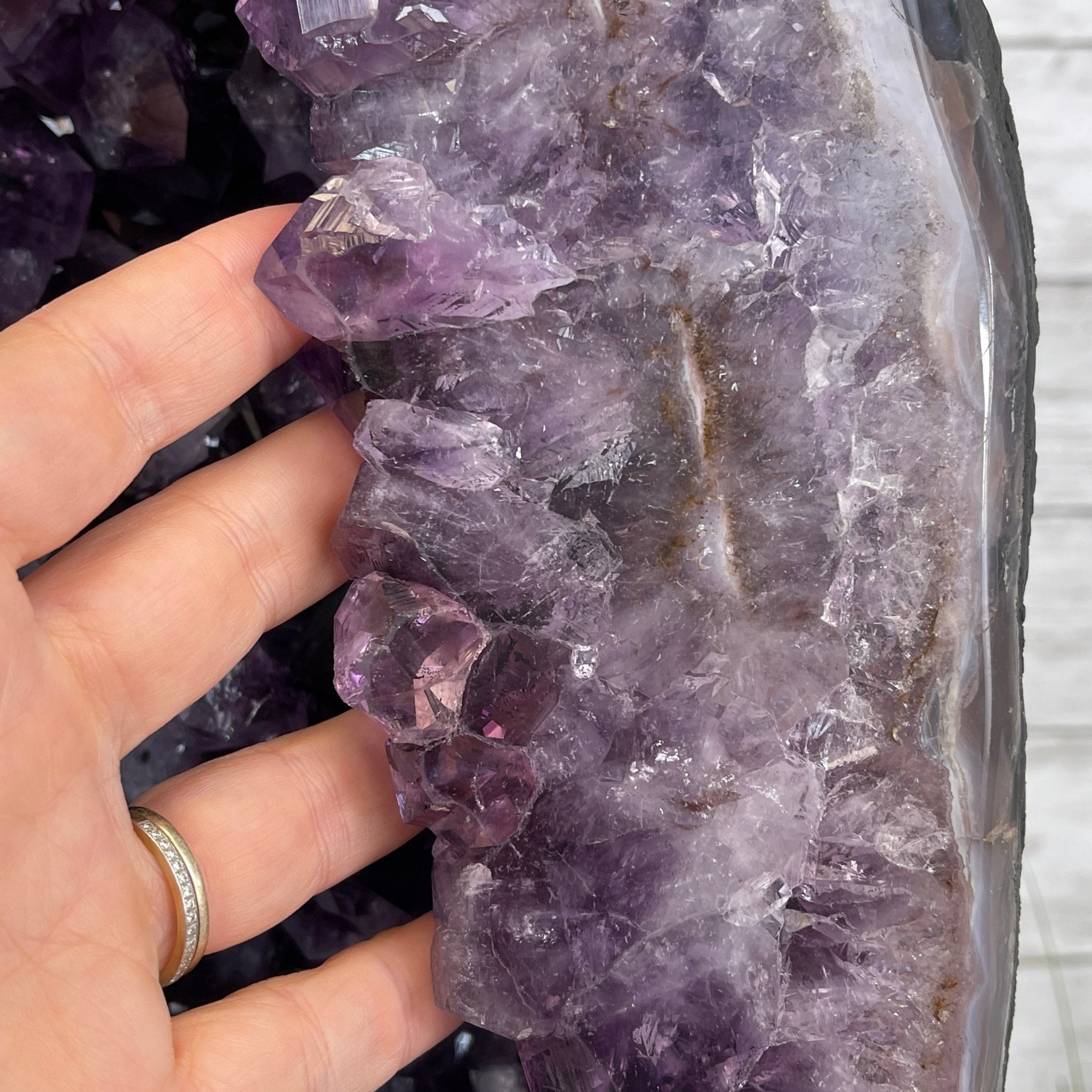 Extra Plus Quality Brazilian Amethyst Cathedral, 24” tall & 107.7 lbs #5601-0542 by Brazil Gems - Brazil GemsBrazil GemsExtra Plus Quality Brazilian Amethyst Cathedral, 24” tall & 107.7 lbs #5601-0542 by Brazil GemsCathedrals5601-0542