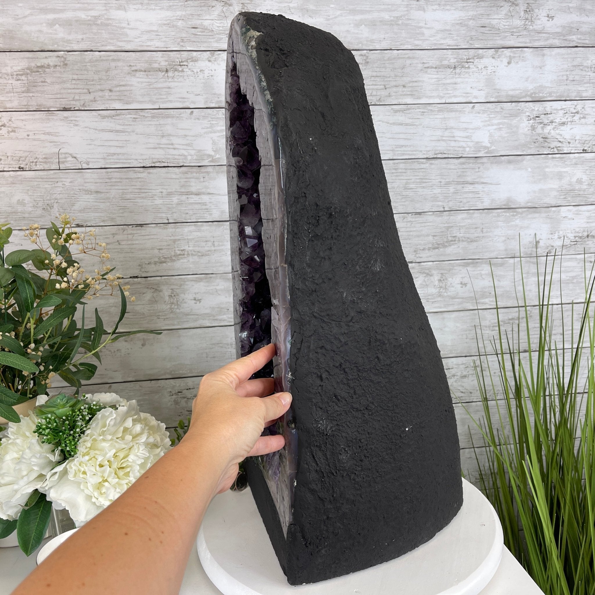 Extra Plus Quality Brazilian Amethyst Cathedral, 24” tall & 107.7 lbs #5601-0542 by Brazil Gems - Brazil GemsBrazil GemsExtra Plus Quality Brazilian Amethyst Cathedral, 24” tall & 107.7 lbs #5601-0542 by Brazil GemsCathedrals5601-0542