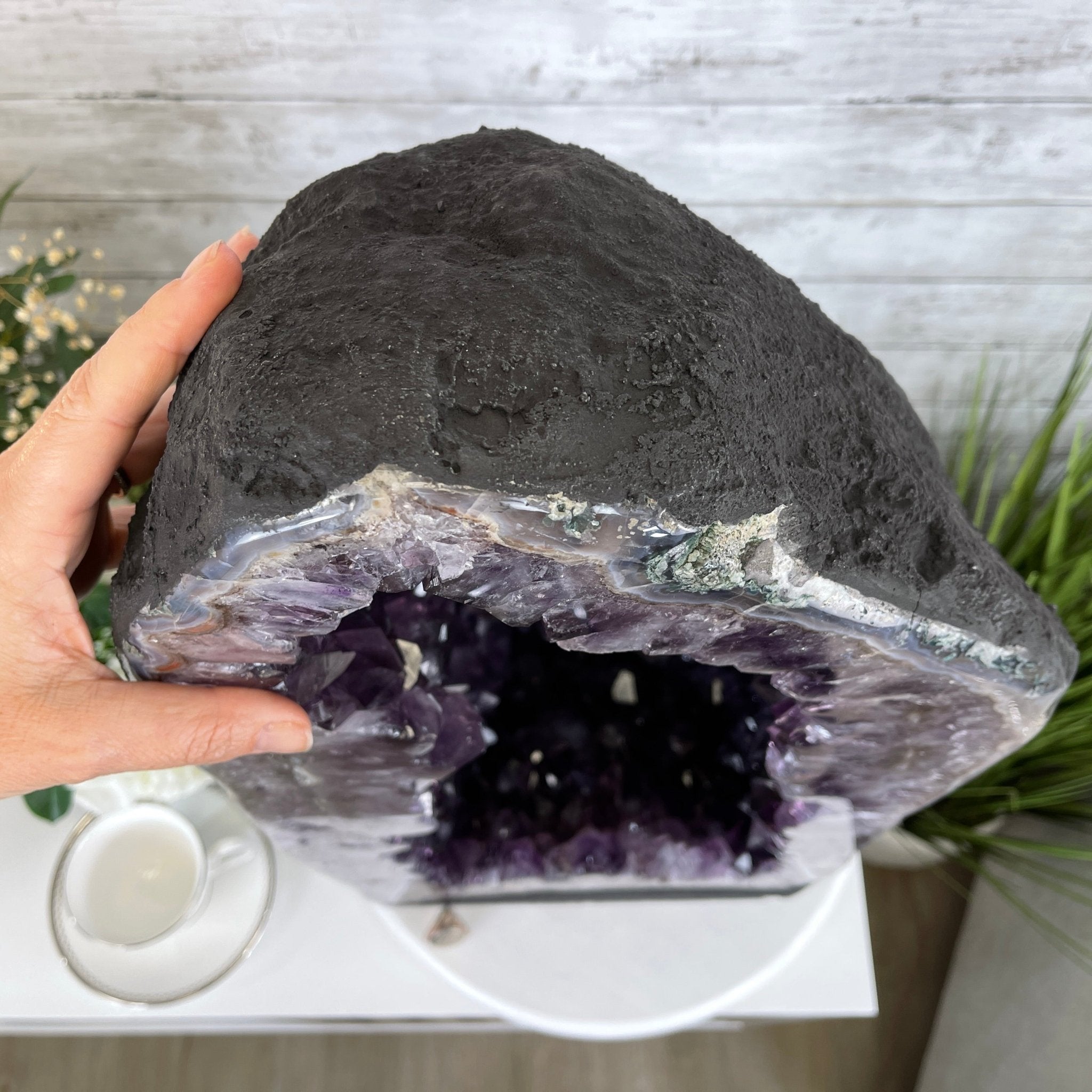 Extra Plus Quality Brazilian Amethyst Cathedral, 24” tall & 107.7 lbs #5601-0542 by Brazil Gems - Brazil GemsBrazil GemsExtra Plus Quality Brazilian Amethyst Cathedral, 24” tall & 107.7 lbs #5601-0542 by Brazil GemsCathedrals5601-0542