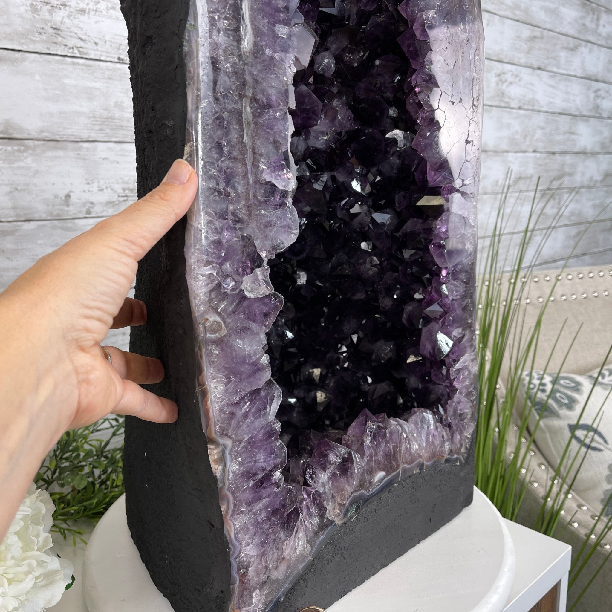 Extra Plus Quality Brazilian Amethyst Cathedral, 24” tall & 107.7 lbs #5601-0542 by Brazil Gems - Brazil GemsBrazil GemsExtra Plus Quality Brazilian Amethyst Cathedral, 24” tall & 107.7 lbs #5601-0542 by Brazil GemsCathedrals5601-0542