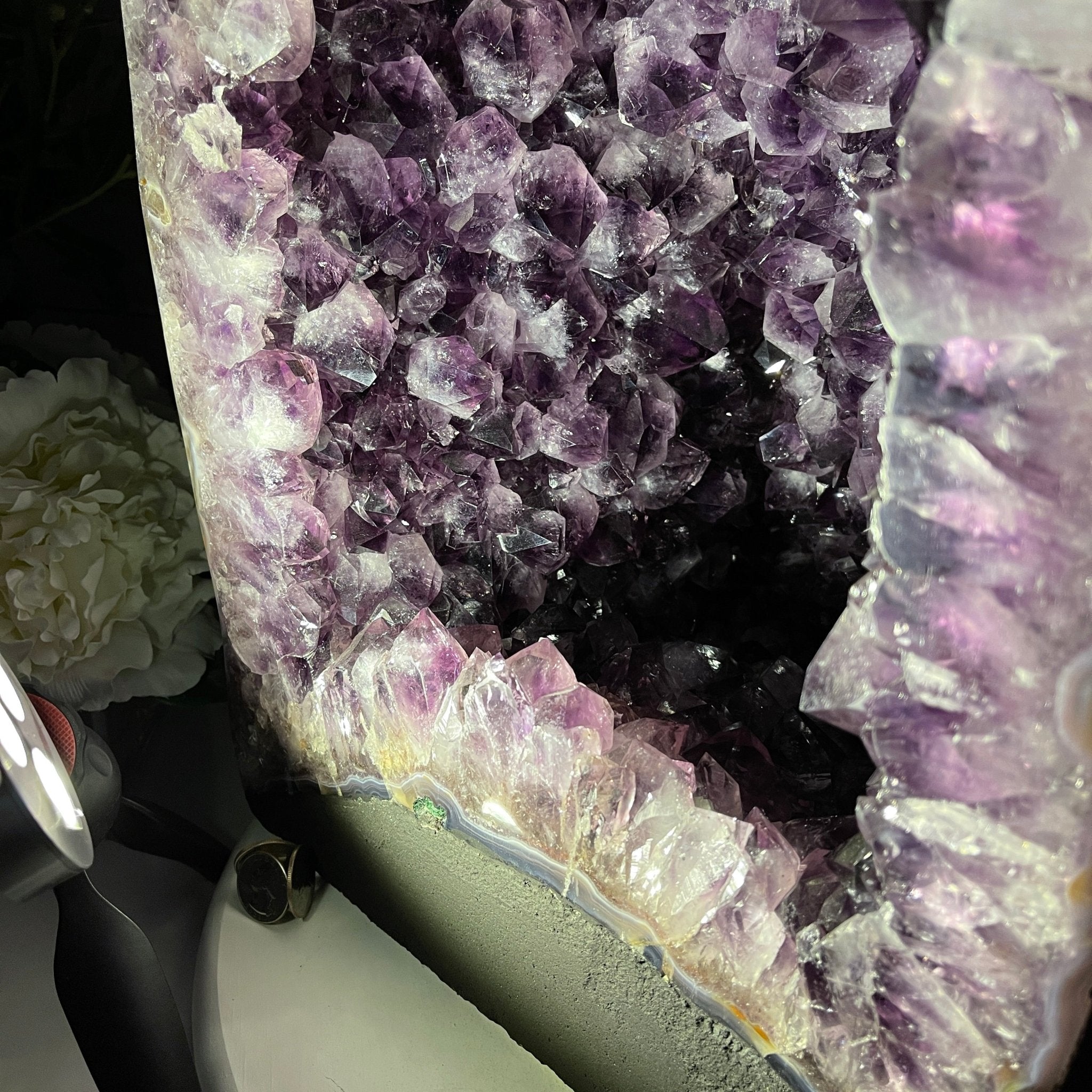 Extra Plus Quality Brazilian Amethyst Cathedral, 24” tall & 107.7 lbs #5601-0542 by Brazil Gems - Brazil GemsBrazil GemsExtra Plus Quality Brazilian Amethyst Cathedral, 24” tall & 107.7 lbs #5601-0542 by Brazil GemsCathedrals5601-0542