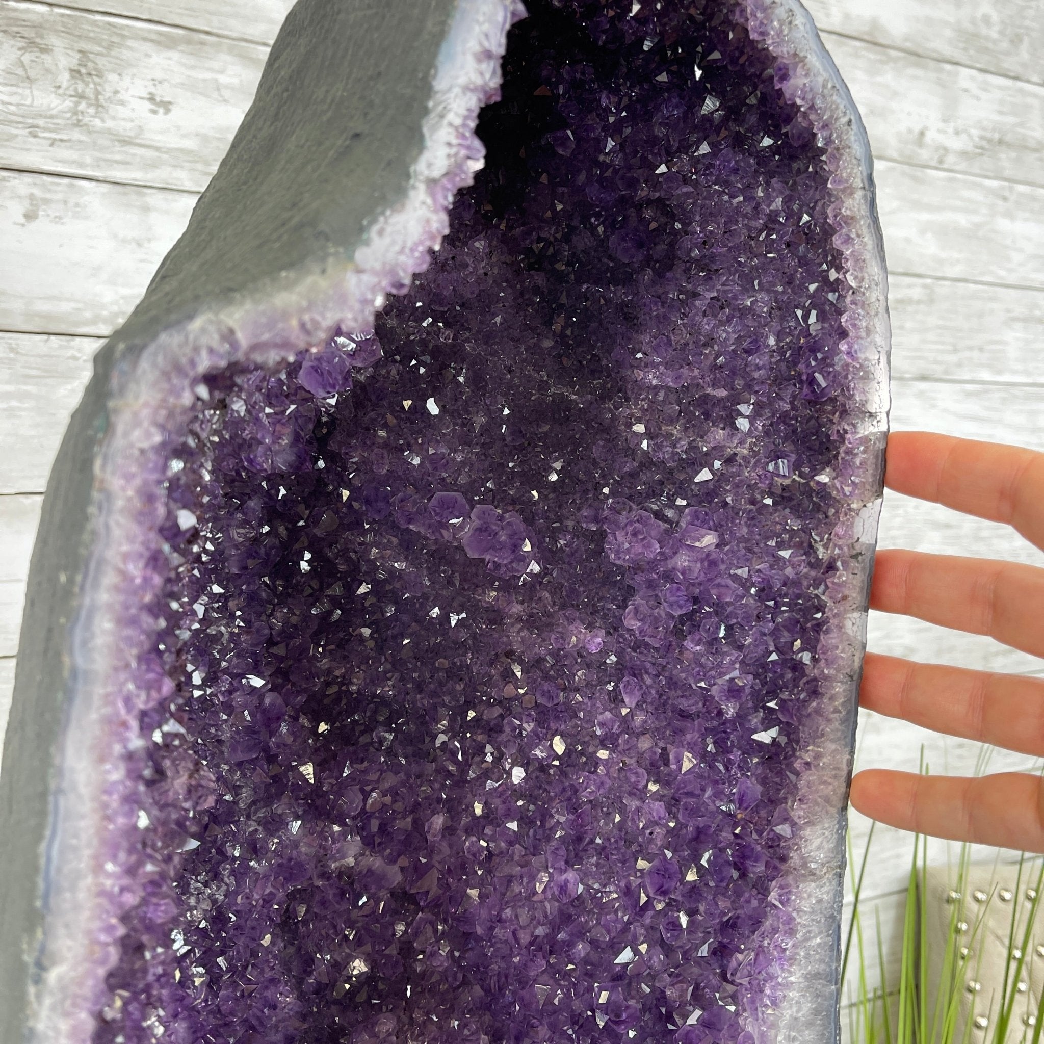 Extra Plus Quality Brazilian Amethyst Cathedral, 25.1” tall & 89.2 lbs #5601-0647 by Brazil Gems - Brazil GemsBrazil GemsExtra Plus Quality Brazilian Amethyst Cathedral, 25.1” tall & 89.2 lbs #5601-0647 by Brazil GemsCathedrals5601-0647