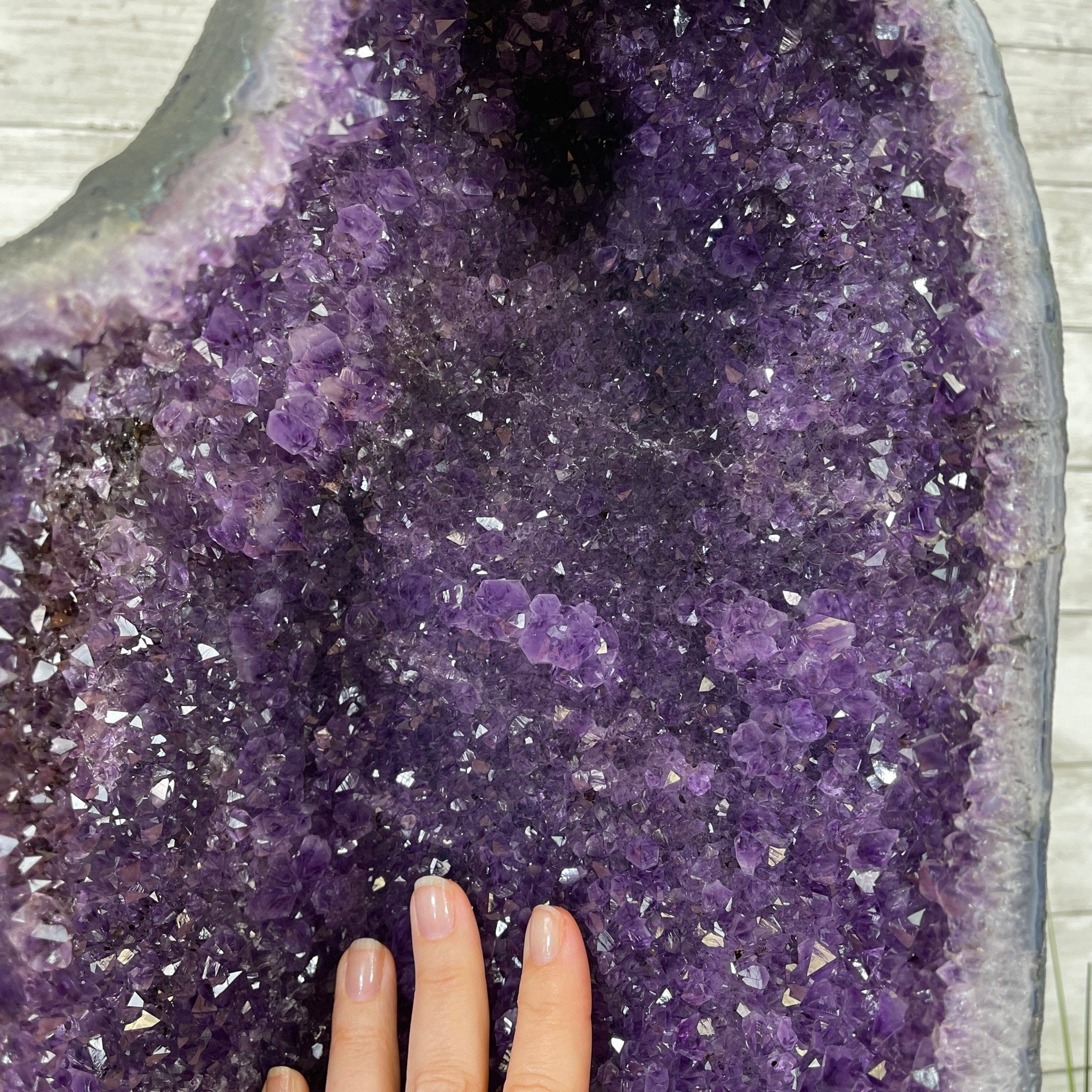 Extra Plus Quality Brazilian Amethyst Cathedral, 25.1” tall & 89.2 lbs #5601-0647 by Brazil Gems - Brazil GemsBrazil GemsExtra Plus Quality Brazilian Amethyst Cathedral, 25.1” tall & 89.2 lbs #5601-0647 by Brazil GemsCathedrals5601-0647
