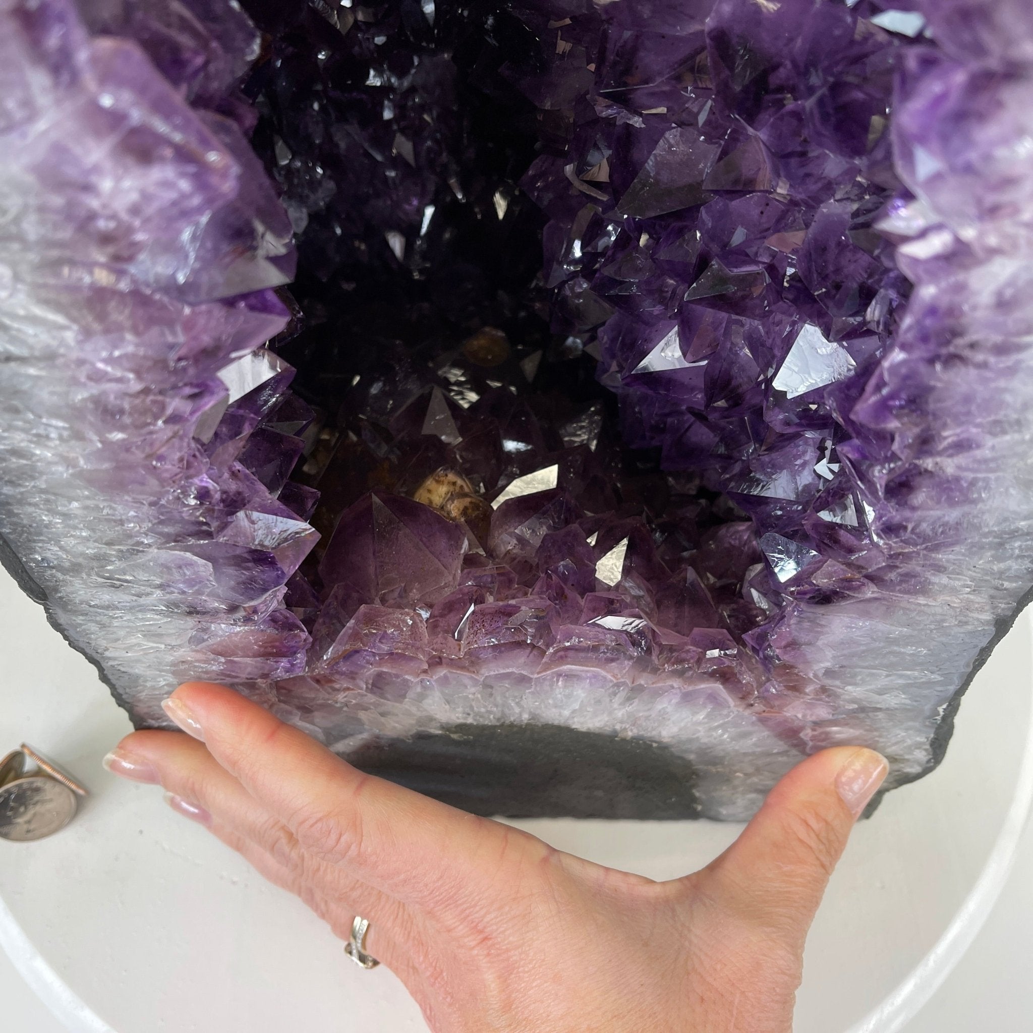 Extra Plus Quality Brazilian Amethyst Cathedral, 25.6” tall & 76.6 lbs #5601-0644 by Brazil Gems - Brazil GemsBrazil GemsExtra Plus Quality Brazilian Amethyst Cathedral, 25.6” tall & 76.6 lbs #5601-0644 by Brazil GemsCathedrals5601-0644