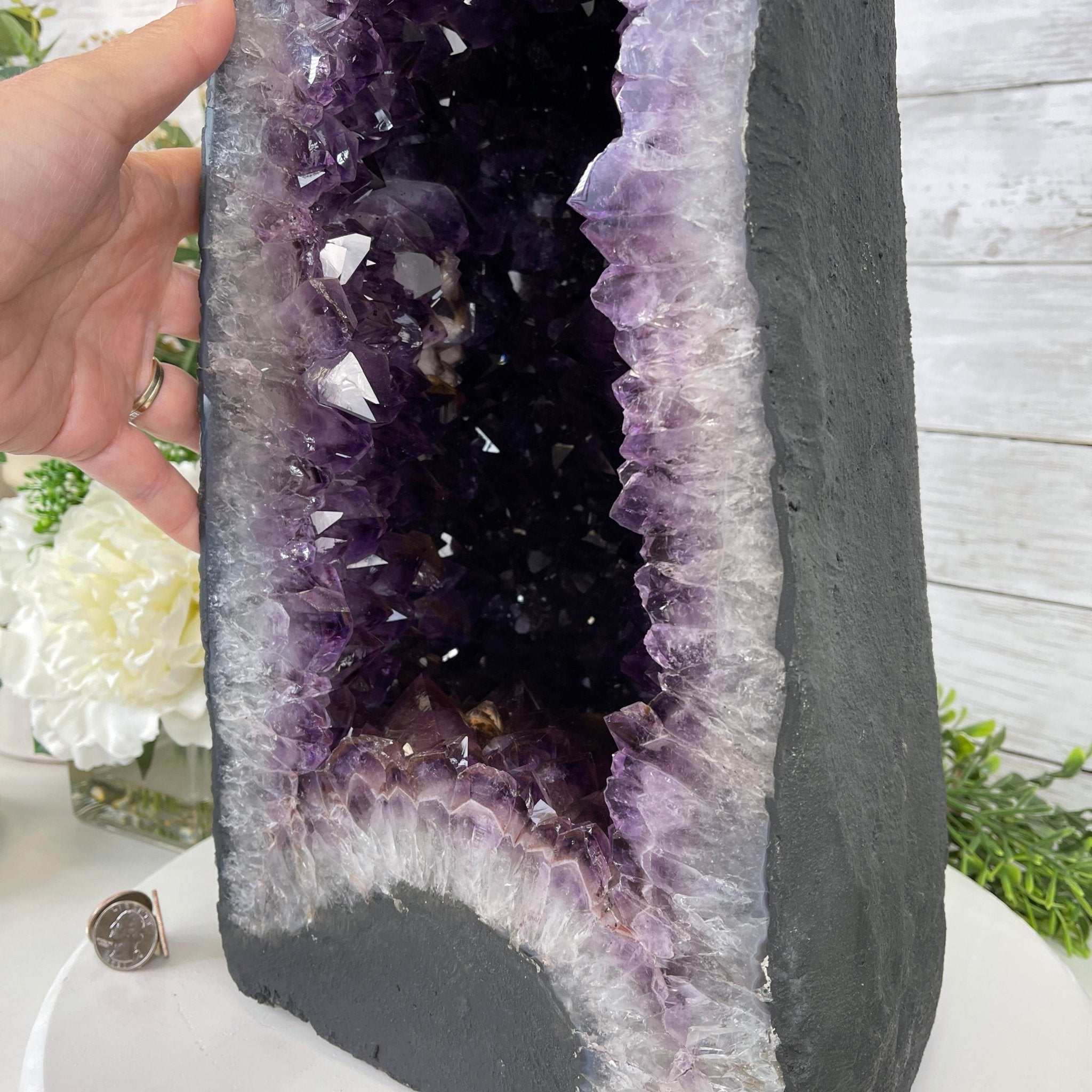 Extra Plus Quality Brazilian Amethyst Cathedral, 25.6” tall & 76.6 lbs #5601-0644 by Brazil Gems - Brazil GemsBrazil GemsExtra Plus Quality Brazilian Amethyst Cathedral, 25.6” tall & 76.6 lbs #5601-0644 by Brazil GemsCathedrals5601-0644