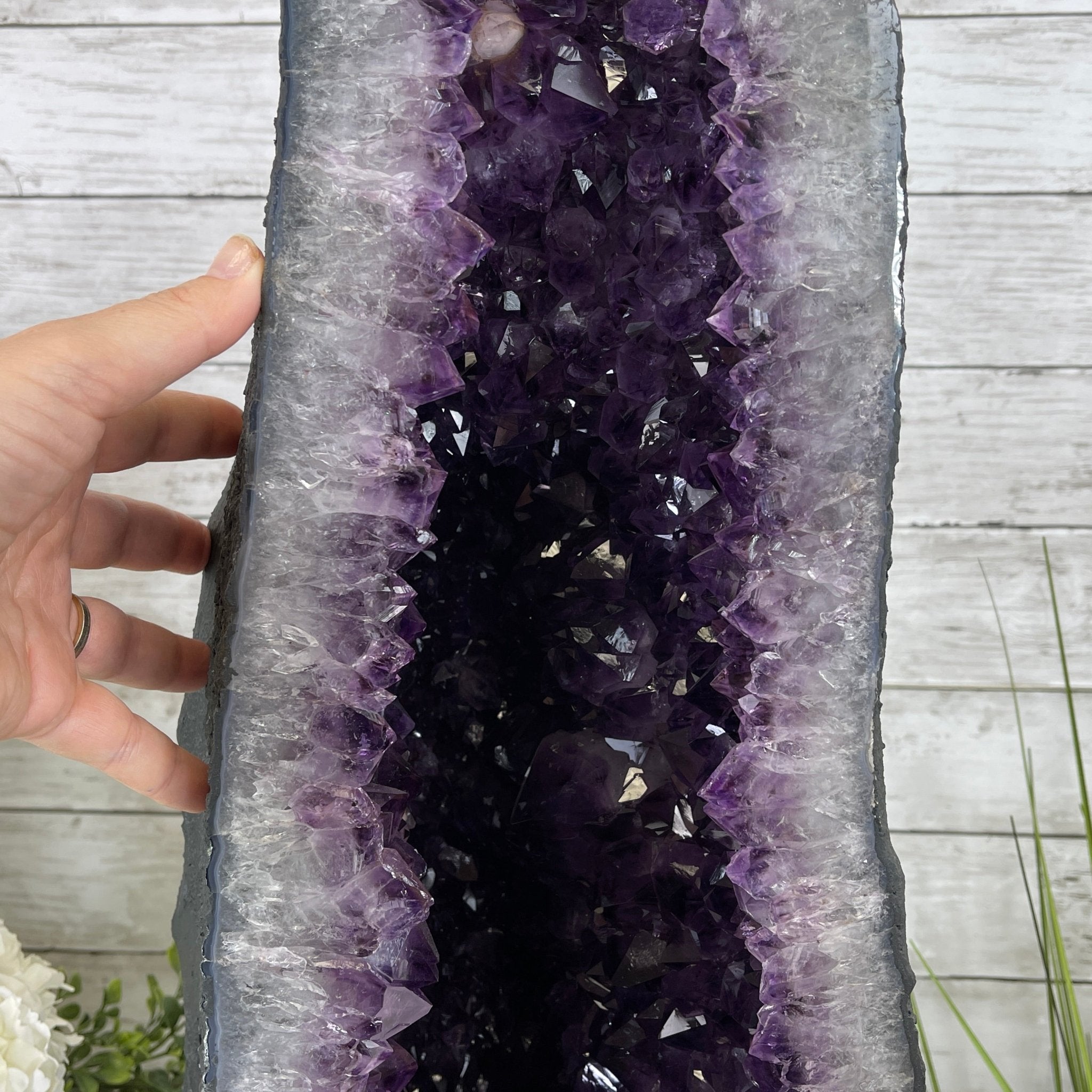 Extra Plus Quality Brazilian Amethyst Cathedral, 25.6” tall & 76.6 lbs #5601-0644 by Brazil Gems - Brazil GemsBrazil GemsExtra Plus Quality Brazilian Amethyst Cathedral, 25.6” tall & 76.6 lbs #5601-0644 by Brazil GemsCathedrals5601-0644