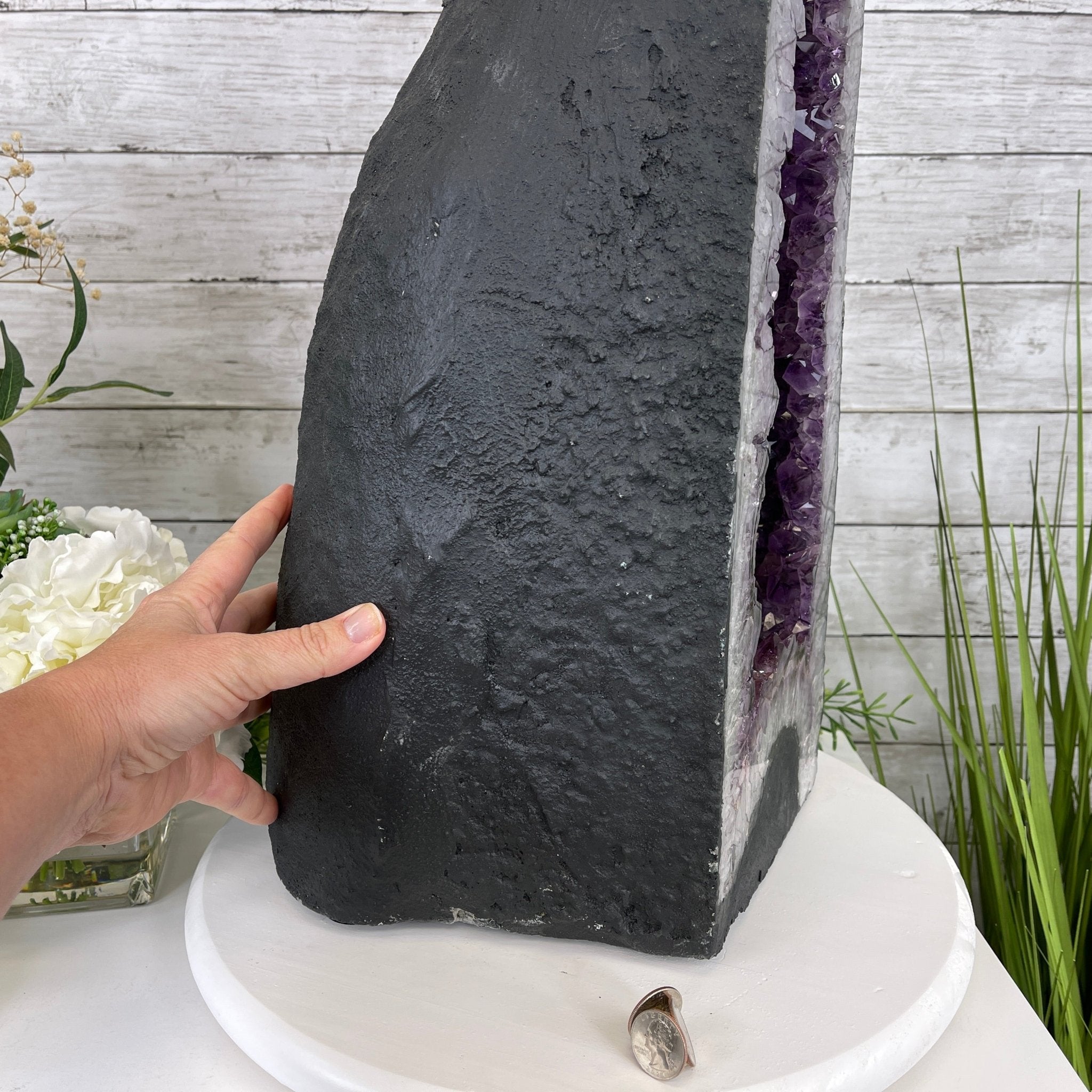 Extra Plus Quality Brazilian Amethyst Cathedral, 25.6” tall & 76.6 lbs #5601-0644 by Brazil Gems - Brazil GemsBrazil GemsExtra Plus Quality Brazilian Amethyst Cathedral, 25.6” tall & 76.6 lbs #5601-0644 by Brazil GemsCathedrals5601-0644