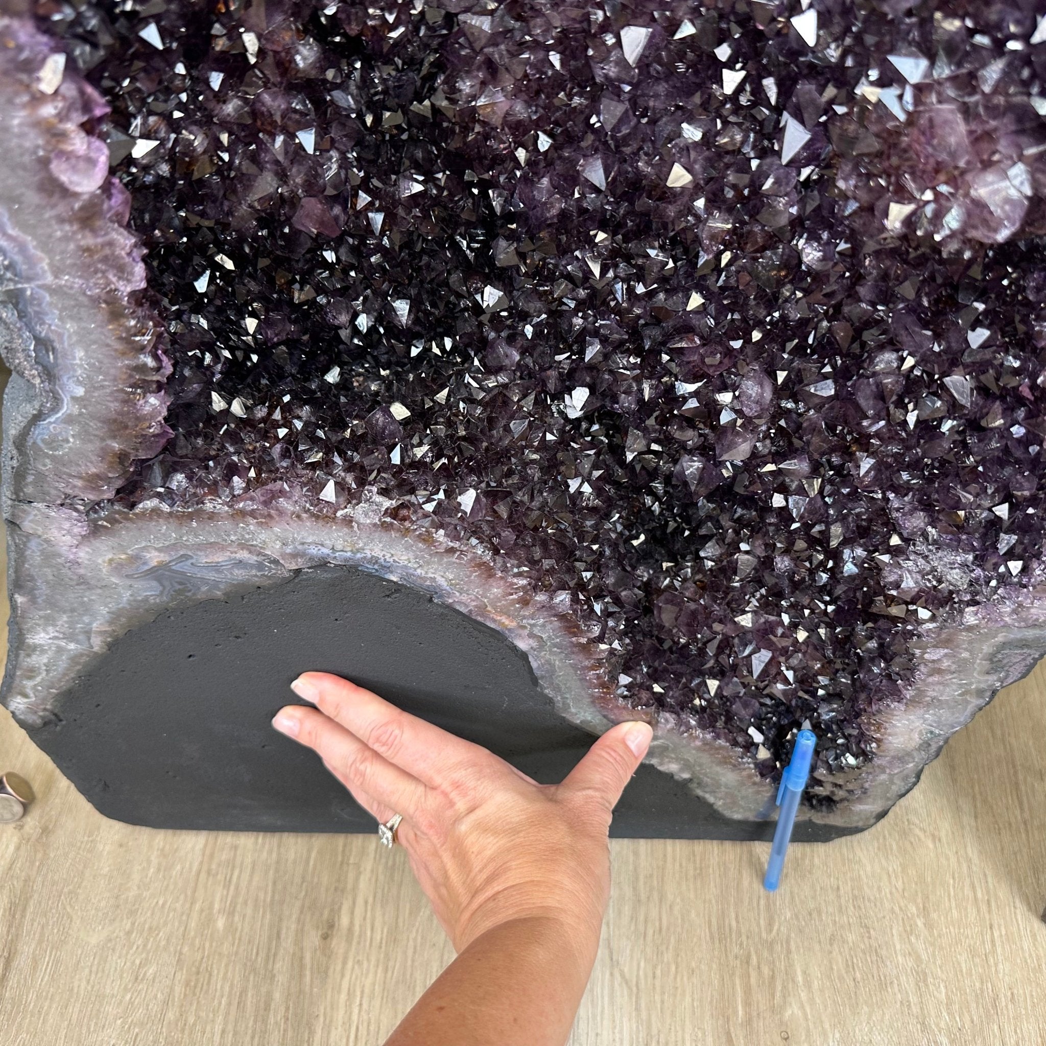Extra Plus Quality Brazilian Amethyst Cathedral, 287.1 lbs & 59.5" Tall, Model #5601-1228 by Brazil Gems - Brazil GemsBrazil GemsExtra Plus Quality Brazilian Amethyst Cathedral, 287.1 lbs & 59.5" Tall, Model #5601-1228 by Brazil GemsCathedrals5601-1228