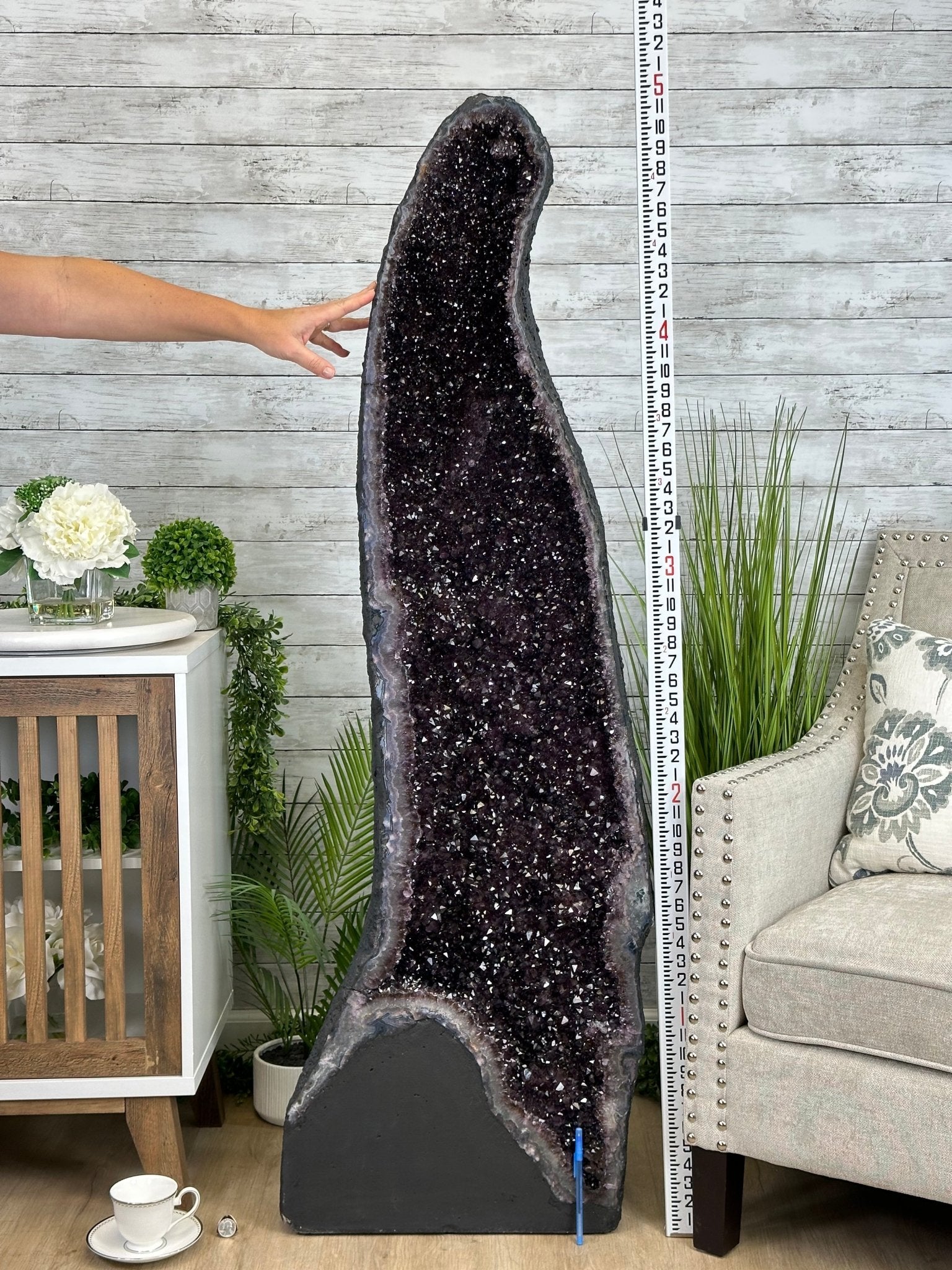 Extra Plus Quality Brazilian Amethyst Cathedral, 287.1 lbs & 59.5" Tall, Model #5601-1228 by Brazil Gems - Brazil GemsBrazil GemsExtra Plus Quality Brazilian Amethyst Cathedral, 287.1 lbs & 59.5" Tall, Model #5601-1228 by Brazil GemsCathedrals5601-1228