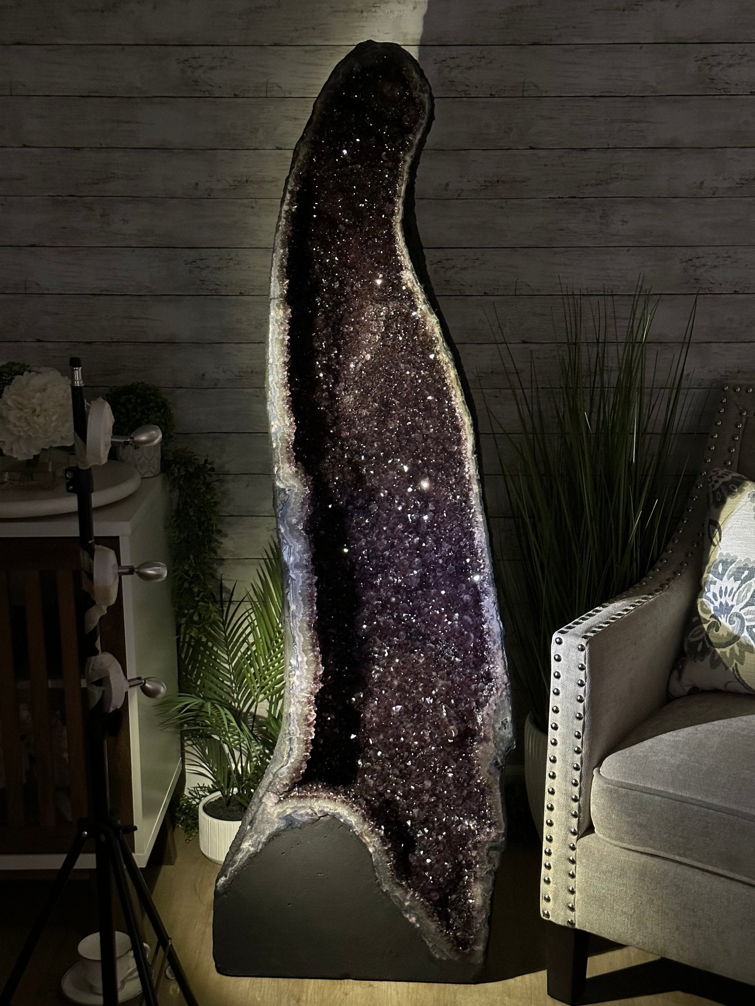 Extra Plus Quality Brazilian Amethyst Cathedral, 287.1 lbs & 59.5" Tall, Model #5601-1228 by Brazil Gems - Brazil GemsBrazil GemsExtra Plus Quality Brazilian Amethyst Cathedral, 287.1 lbs & 59.5" Tall, Model #5601-1228 by Brazil GemsCathedrals5601-1228